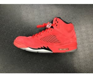 jordans retro 5 red suede