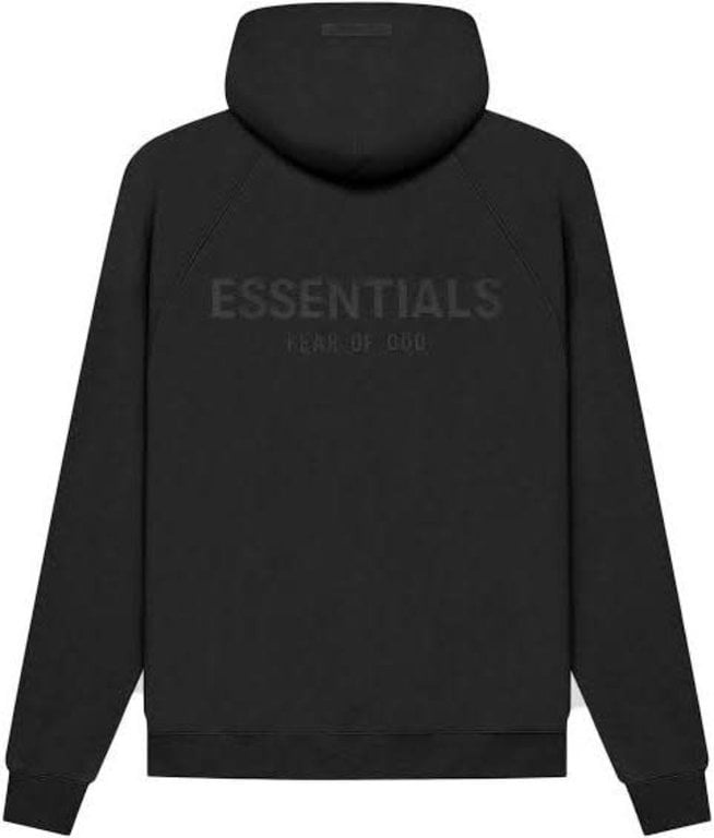 FOG (Fear Of God) Essentials FOG - Fear Of God Essentials Black Back Logo  Hoodie