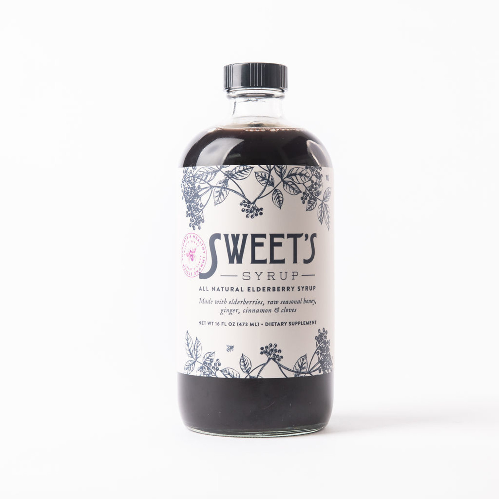 Sweets Elderberry Sweets Elderberry - Syrup  w honey - 16 oz