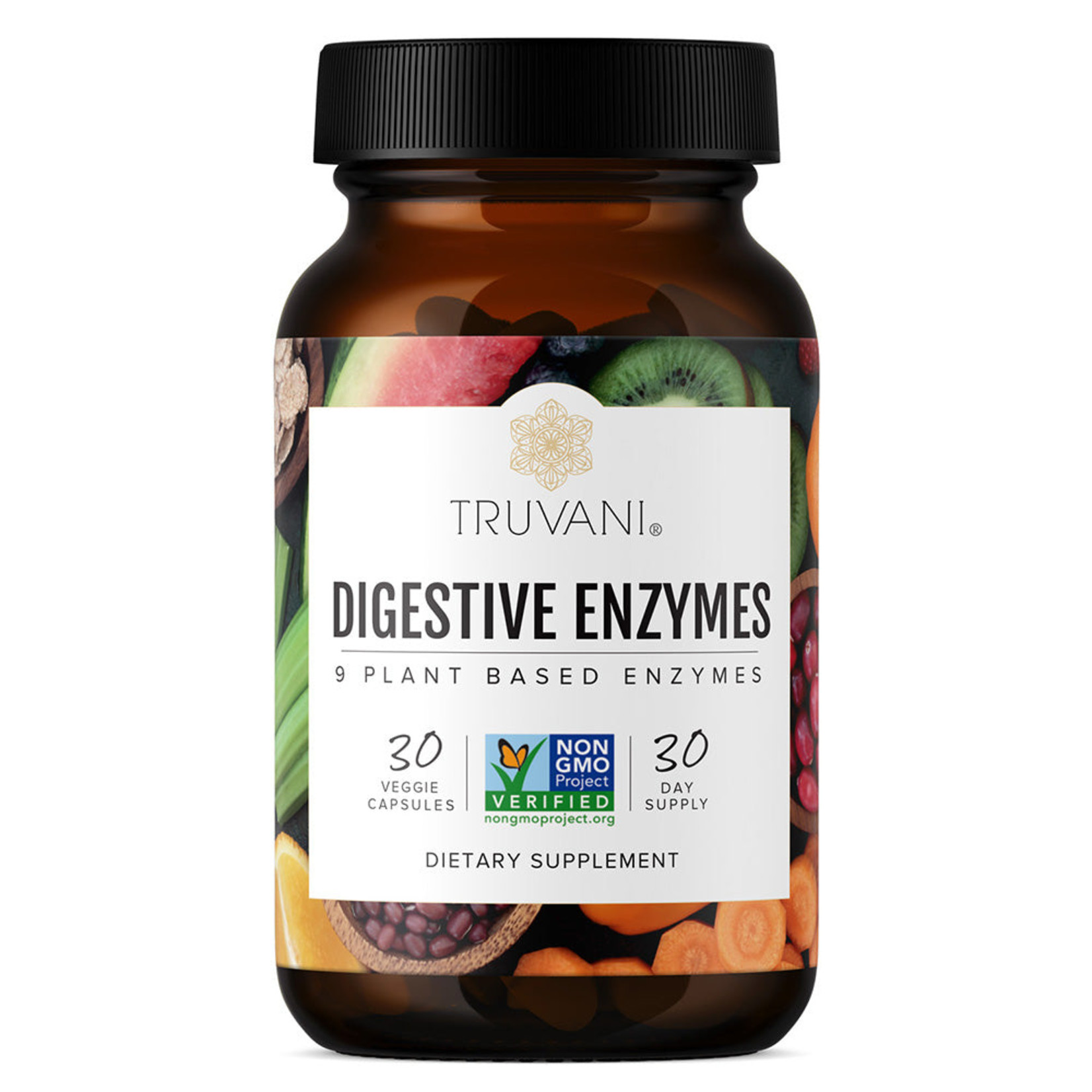 Truvani Truvani - Easy Enzymes - Plant Based Digestive Enzymes - 30 Capsules