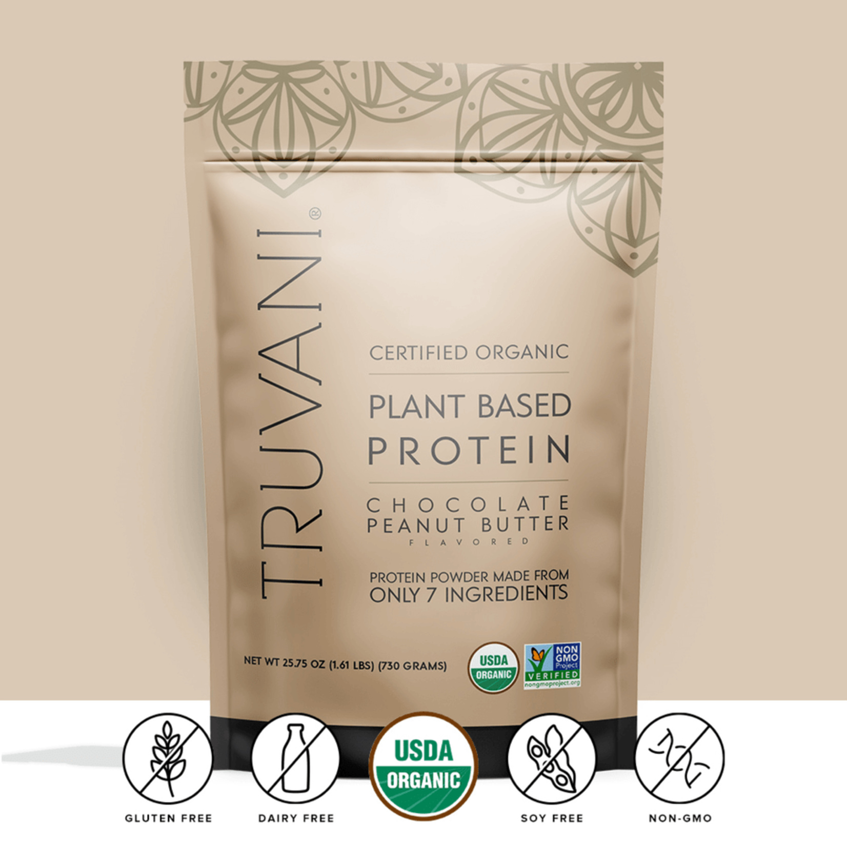 Truvani Truvani - Protein Chocolate Peanut Butter - 20 Servings