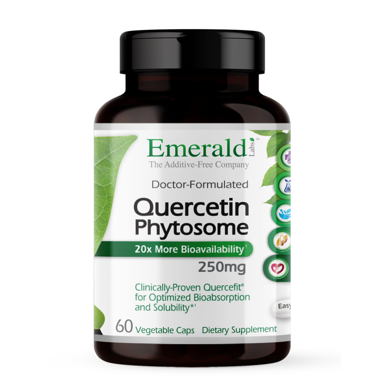 Emerald Labs Emerald Labs - Quercetin Phystosome 250 mg with Zinc - 60 Veg Capsules