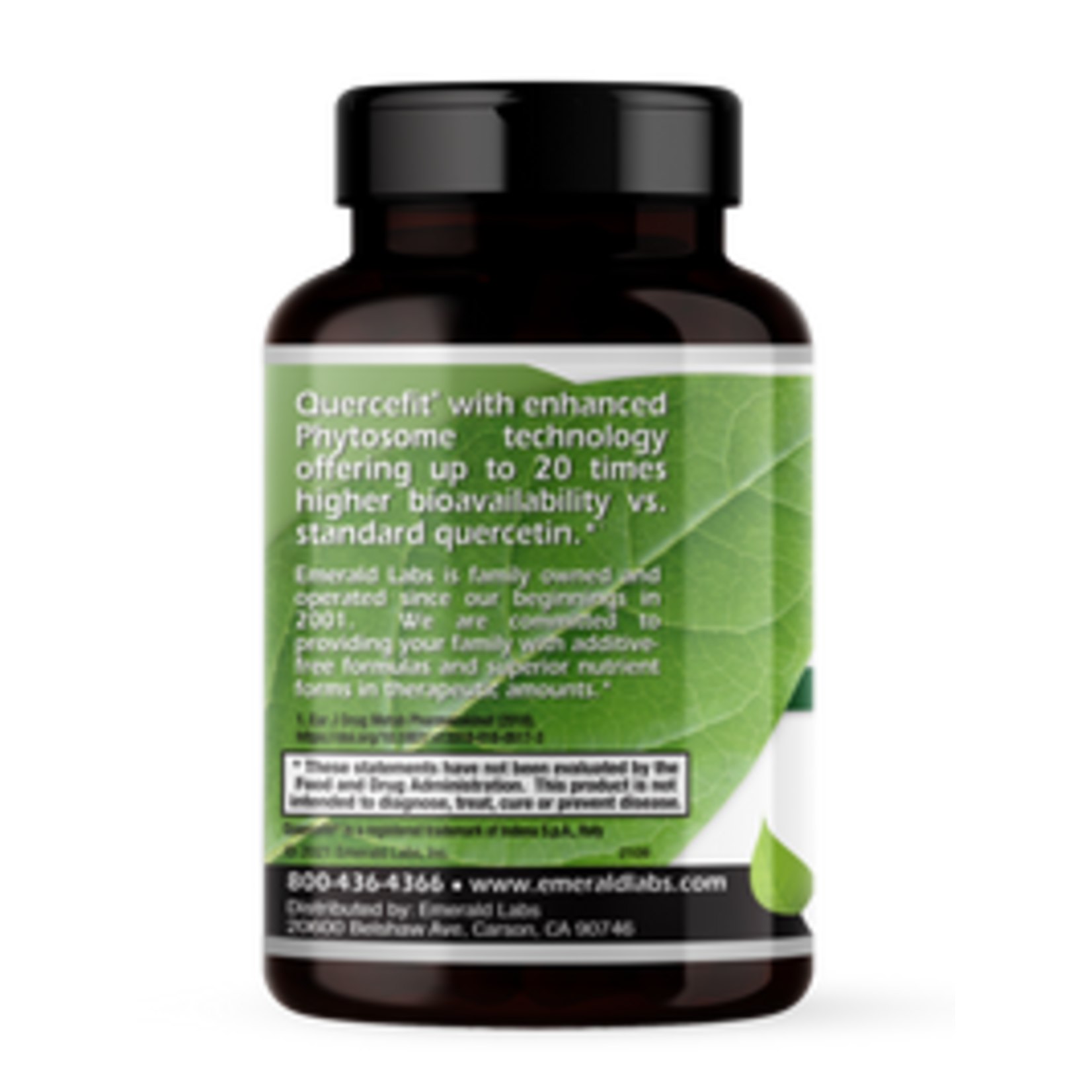 Emerald Labs Emerald Labs - Quercetin Phystosome 250 mg with Zinc - 60 Veg Capsules