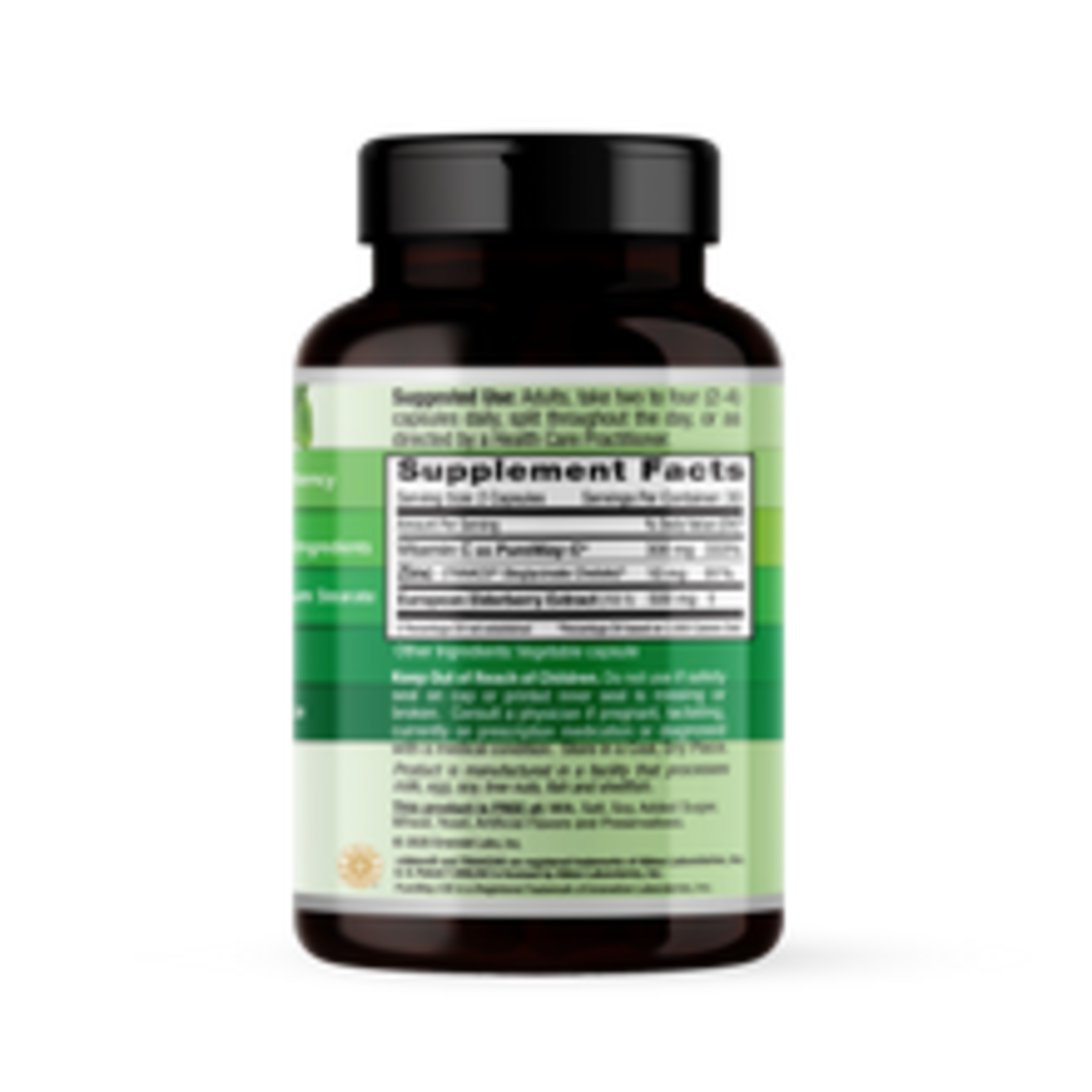 Emerald Labs Emerald Labs - Elderberry Plus Vitamin C and Zinc - 60 Capsules