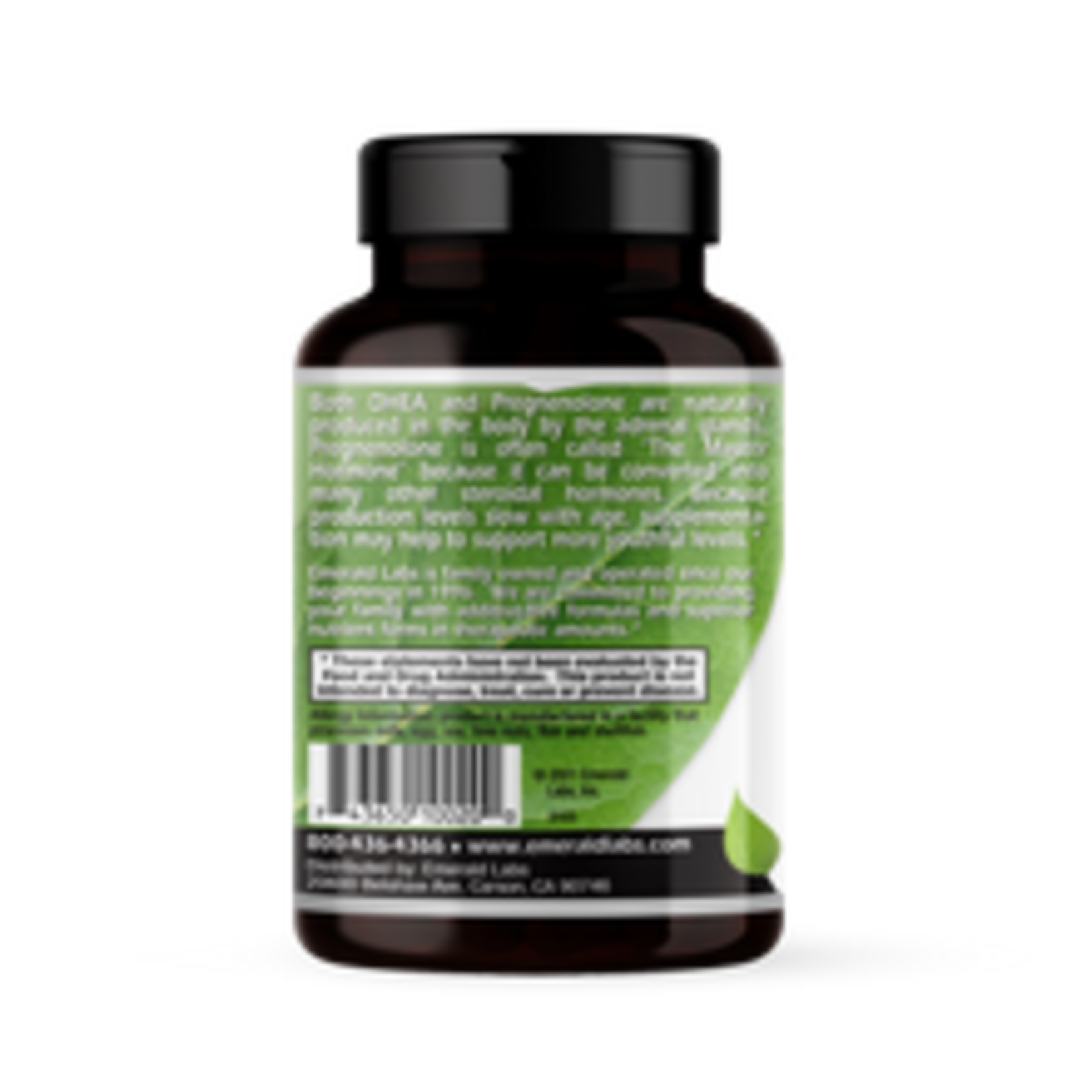 Emerald Labs Emerald Labs - Pregnenolone 50 mg + Dhea 25 mg - 60 Veg Capsules