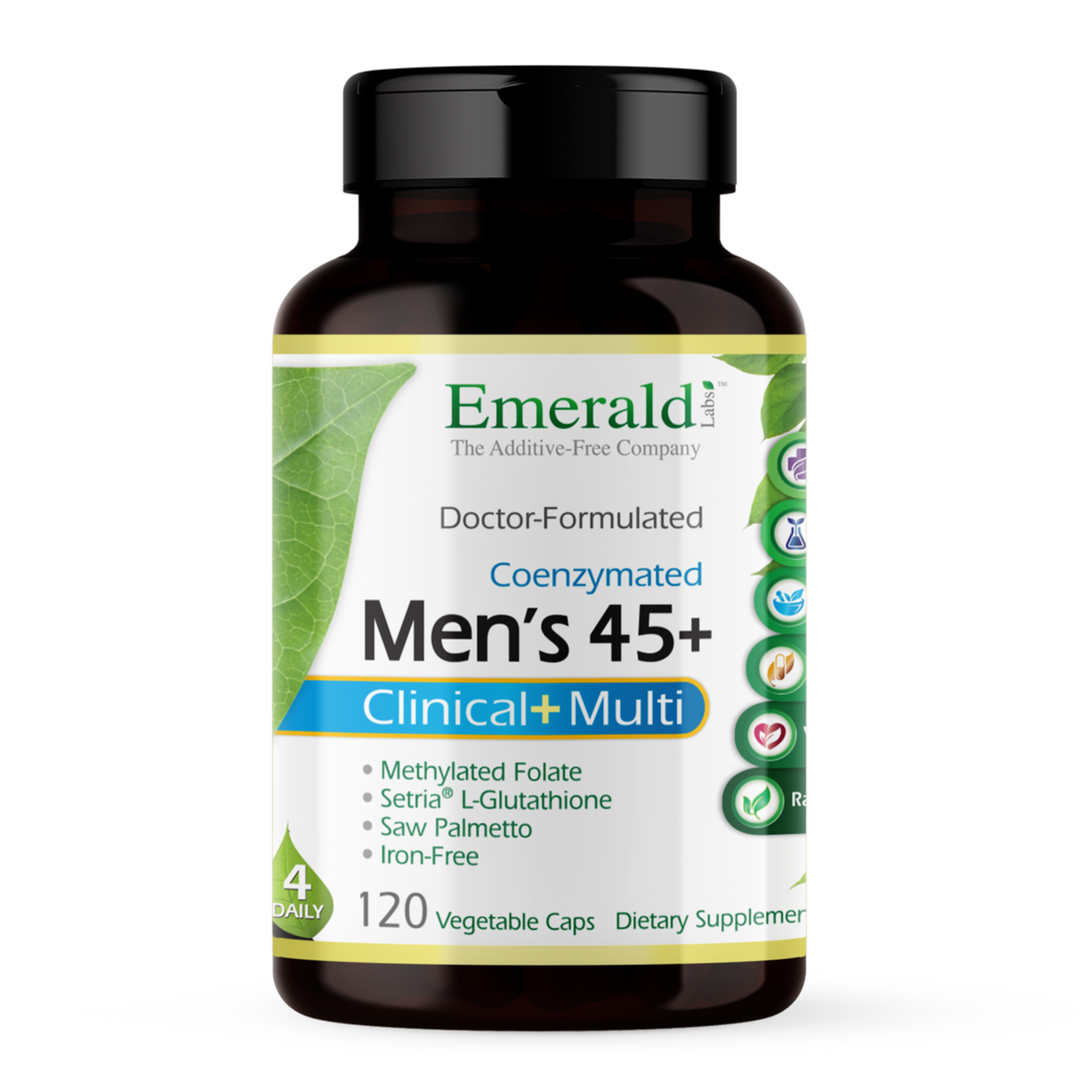 Emerald Labs Emerald Labs - Mens 45+ Multivitamin Clinical - 120 Veg Capsules