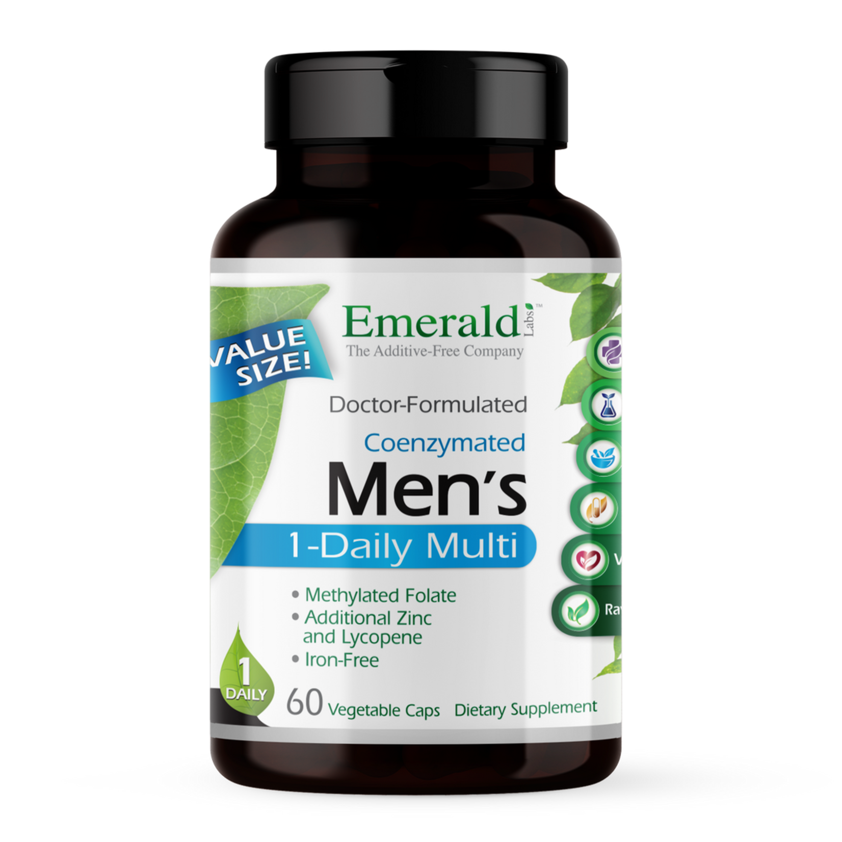 Emerald Labs Emerald Labs - Men's 1 Daily Multivitamin - 60 Veg Capsules