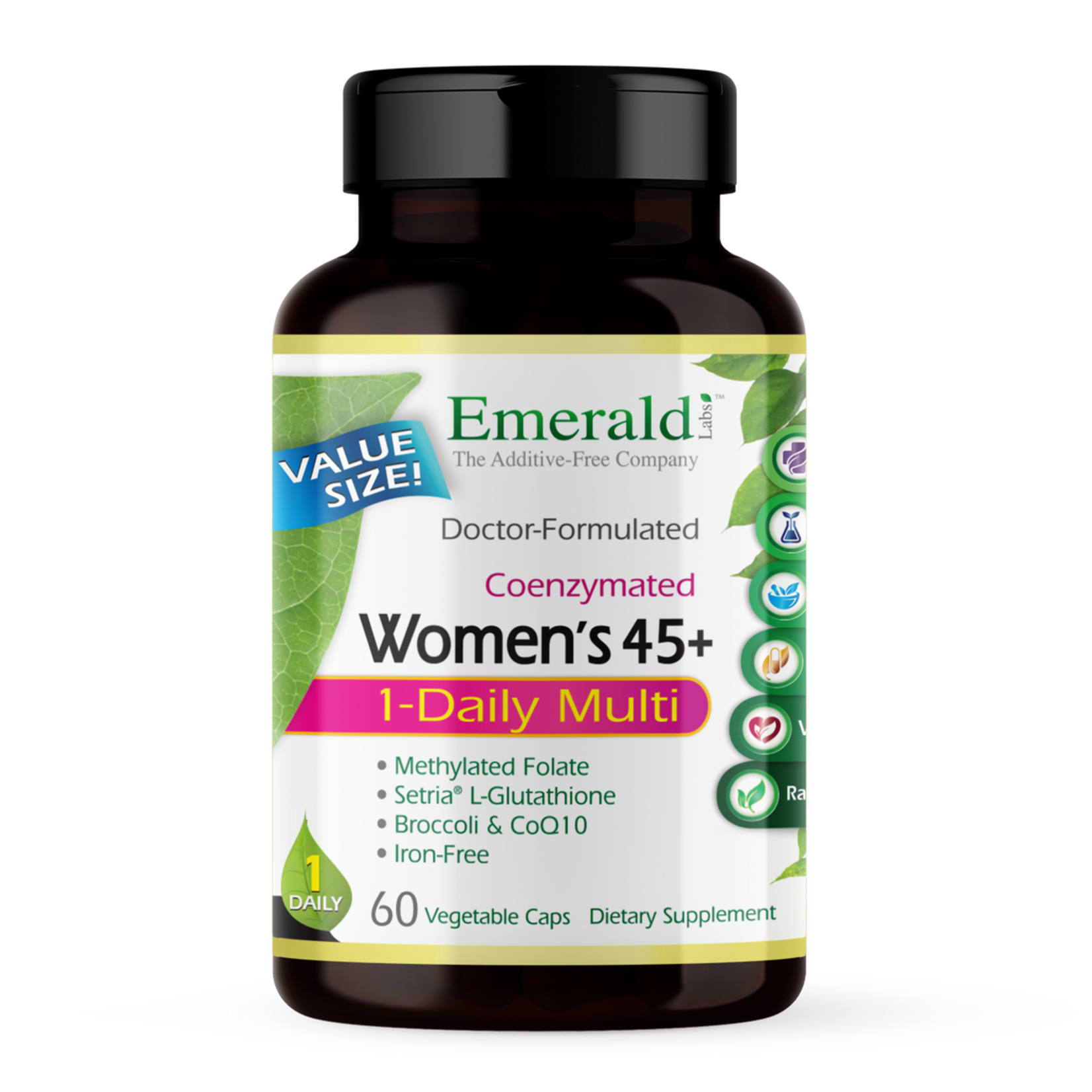 Emerald Labs Emerald Labs - Women's 45+ 1 Daily Multvitamin - 60 Veg Capsules