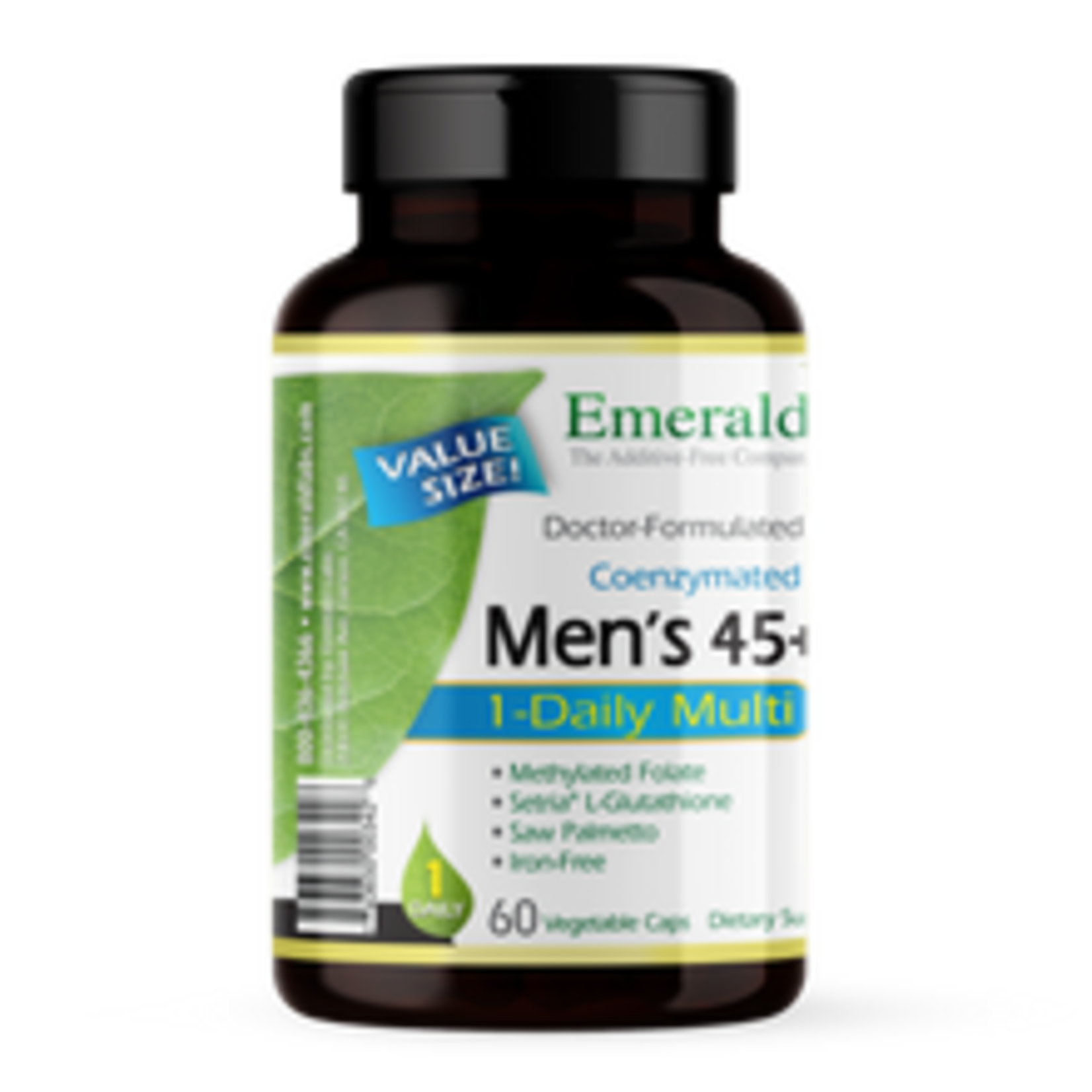 Emerald Labs Emerald Labs - Men's 45+ 1 Daily Multivitamin - 60 Veg Capsules