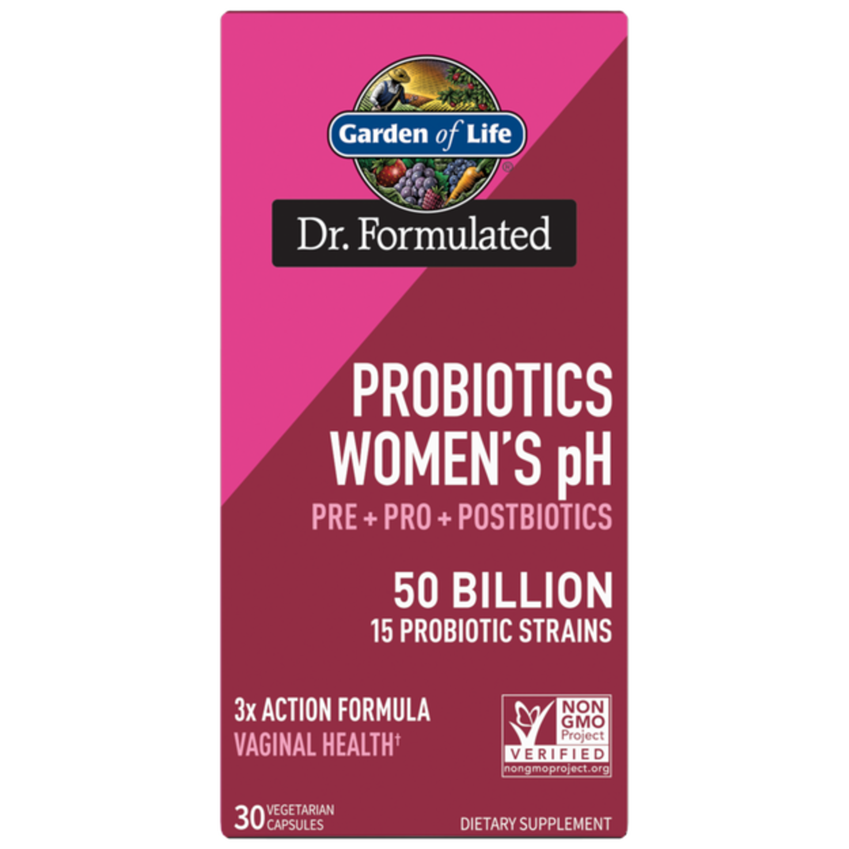 Garden of Life Garden of Life - Dr. Formulated Probiotics Womens pH 50 Billion - 30 Veg Capsules