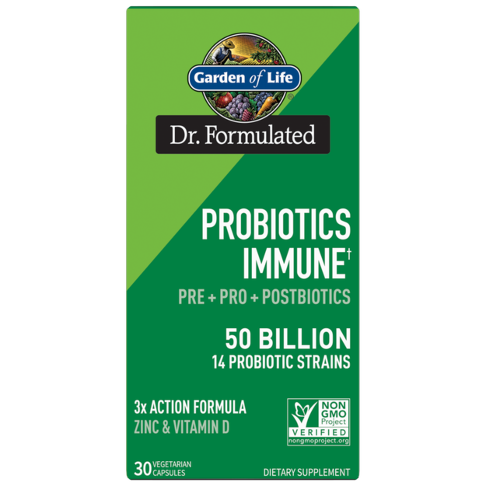 Garden of Life Garden of Life - Dr. Formulated Probiotics Immune 50 Billion - 30 Veg Capsules