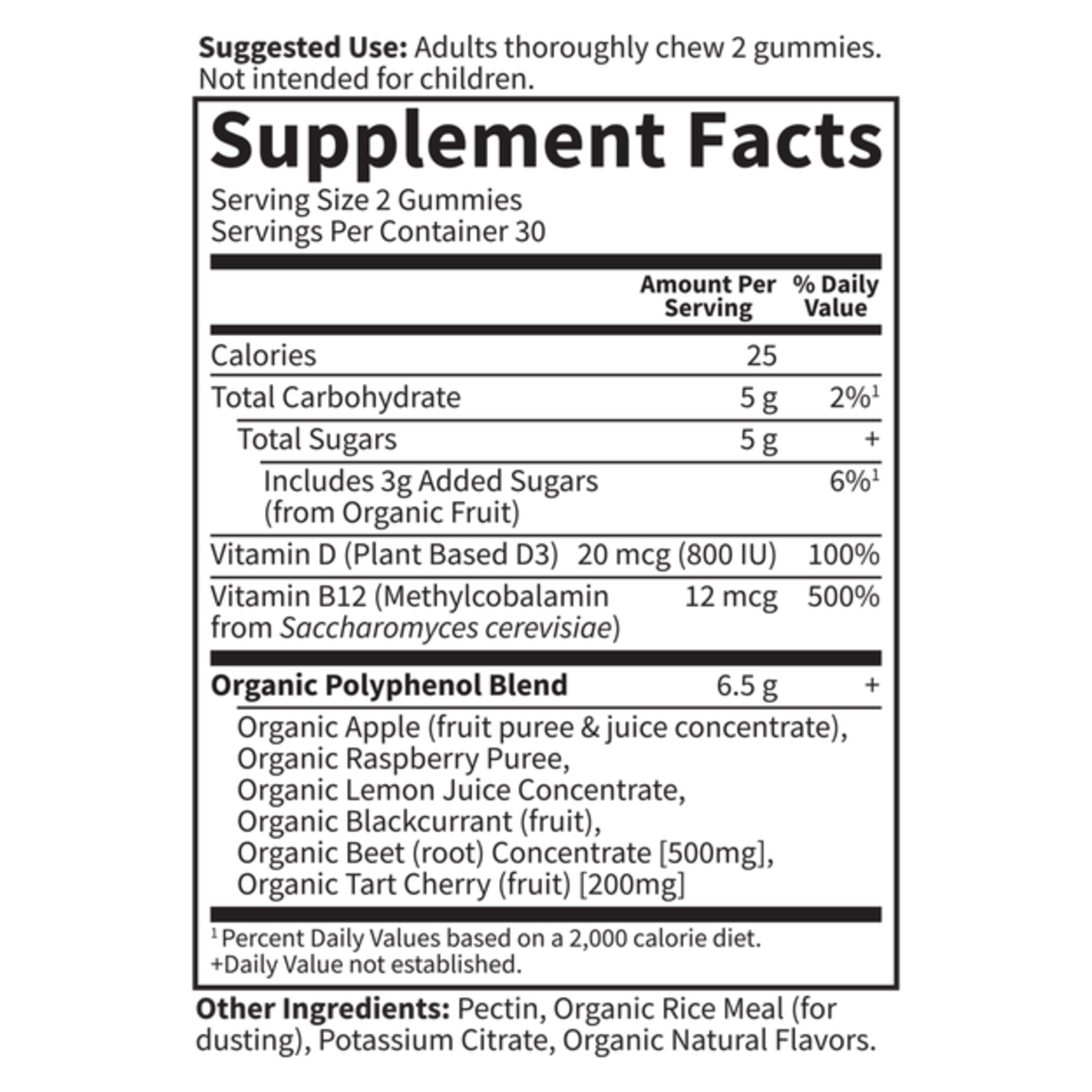 Garden of Life Garden of Life - Organic Beets Gummies Rasp -  60 Gummies