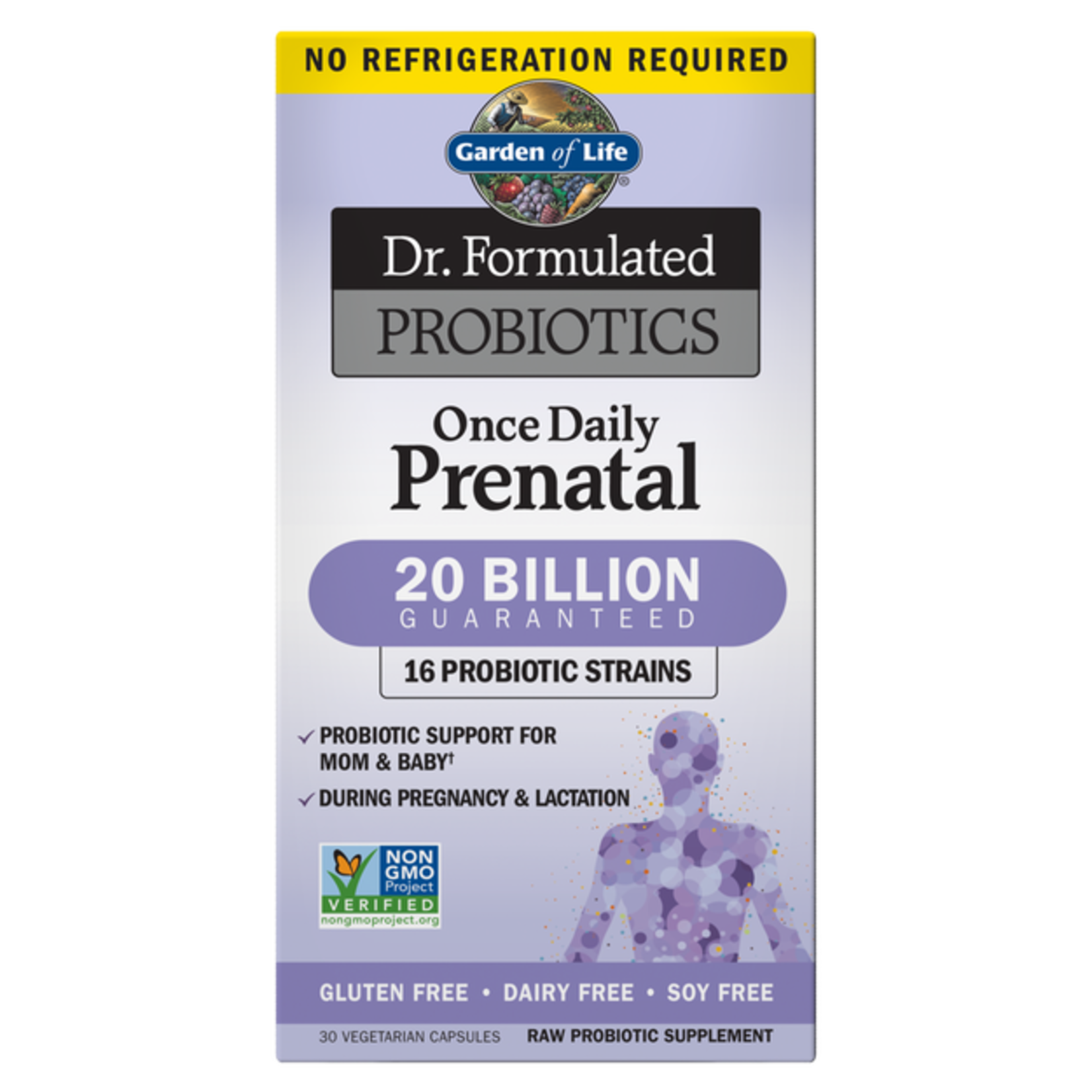 Garden of Life Garden of Life - Dr. Formulated Probiotics Once Daily Prenatal Shelf Stable - 30 Veg Capsules