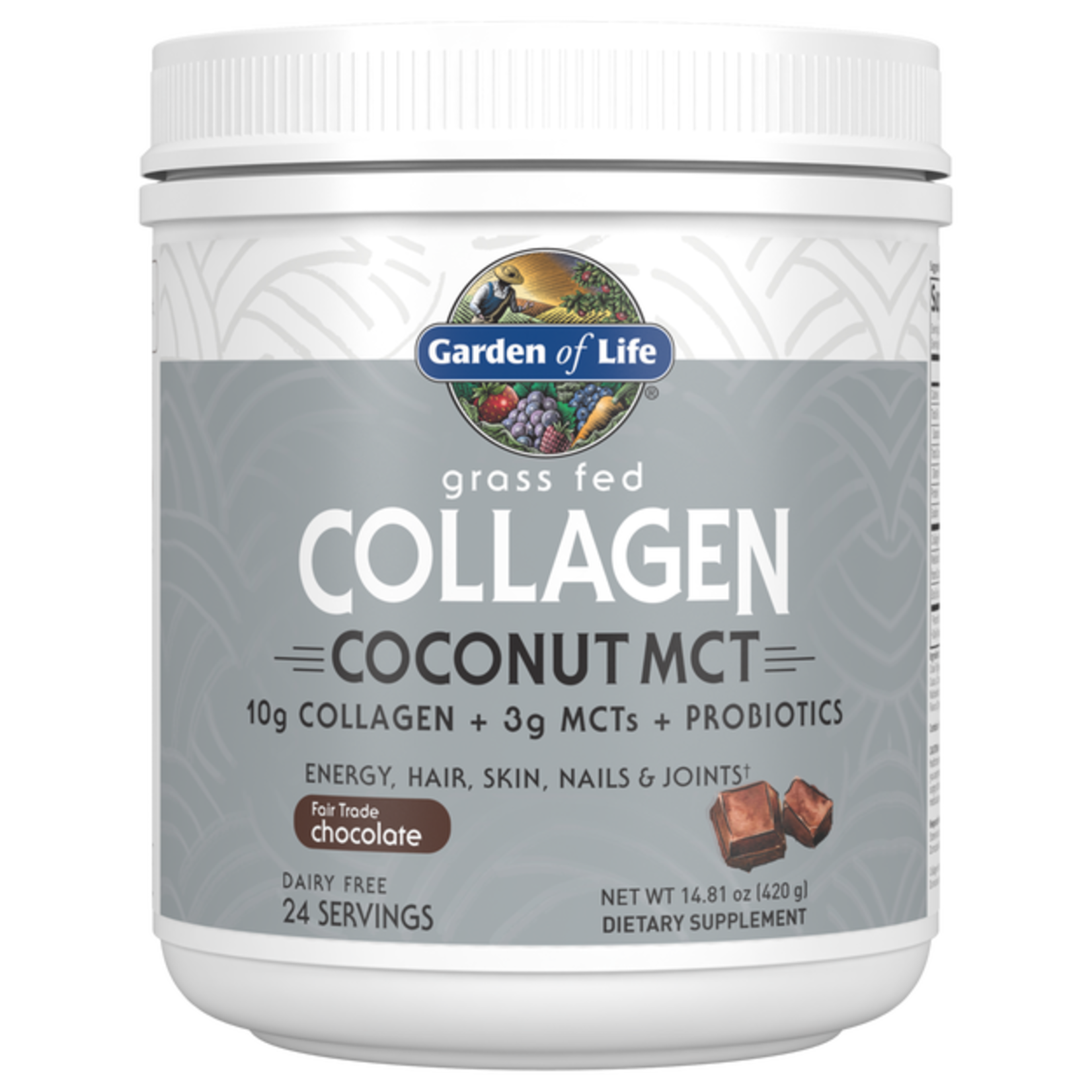 Garden of Life Garden of Life - Grass Fed Collagen Coconut Mct Chocolate - 14.81 oz