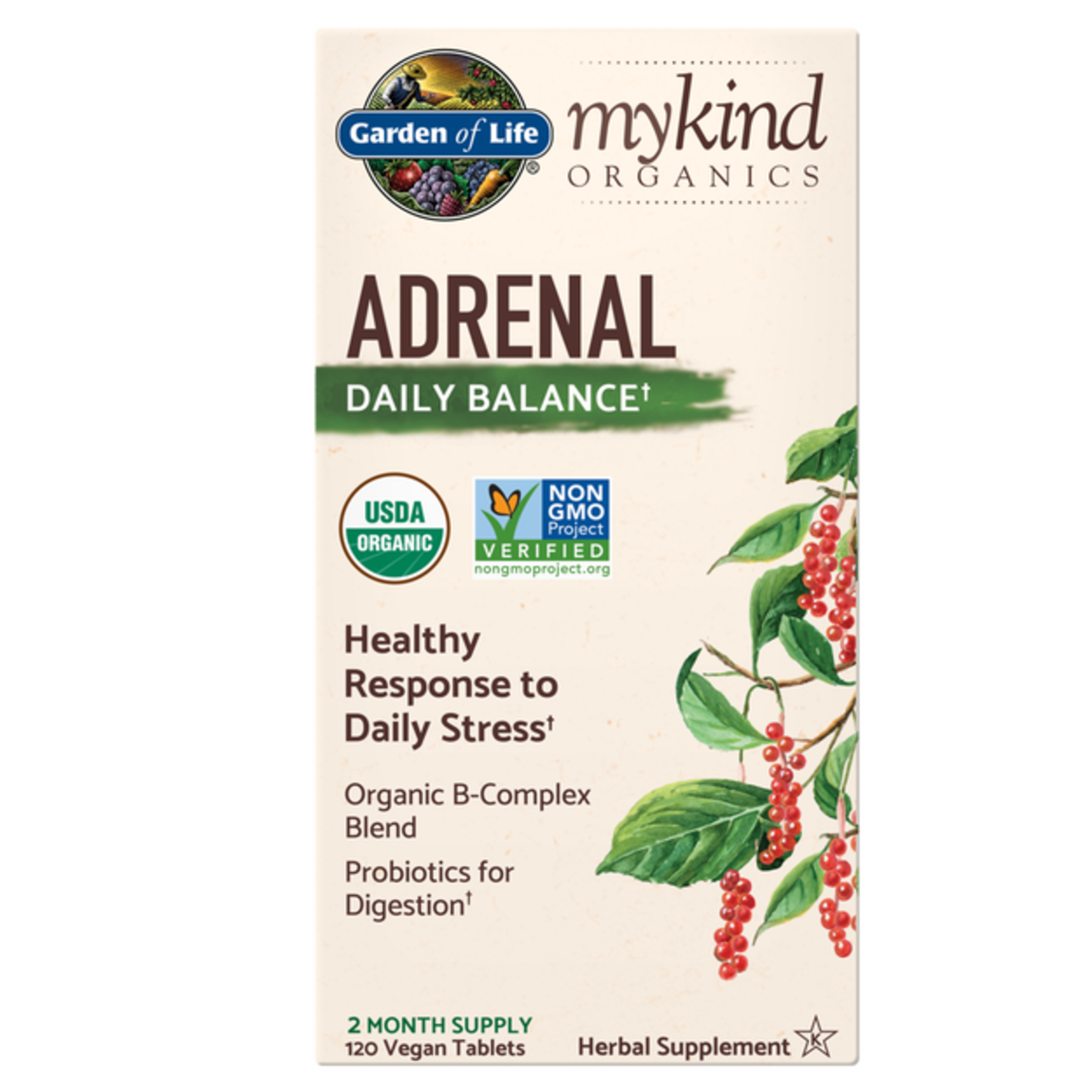 Garden of Life Garden Of Life - Mykind Organics Adrenal Daily Balance - 120 Veg Tablets