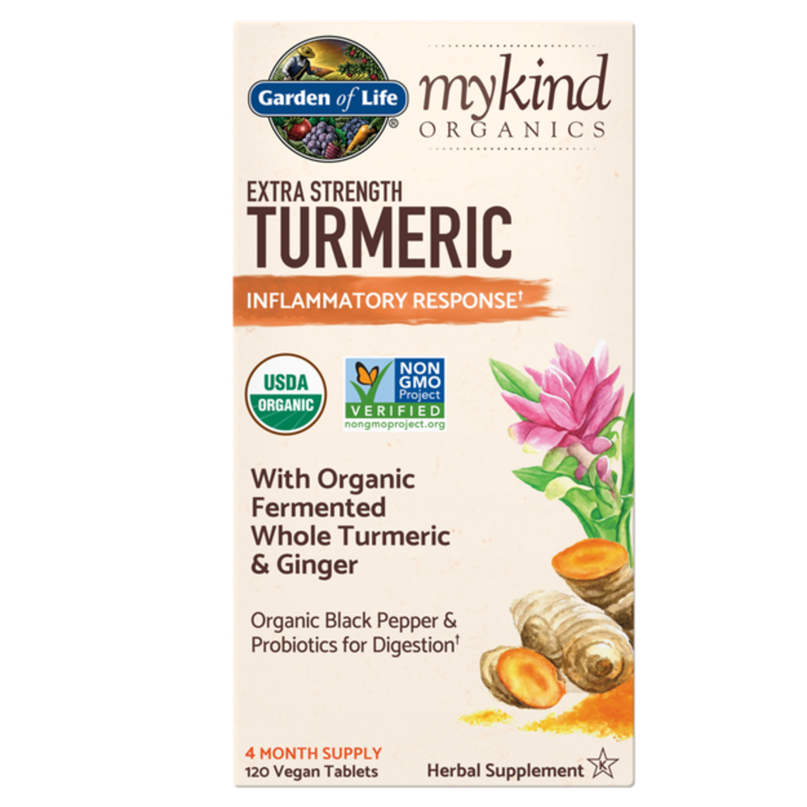 Garden of Life Garden of Life - Mykind Organics Turmeric Extra Strength - 120 Tablets