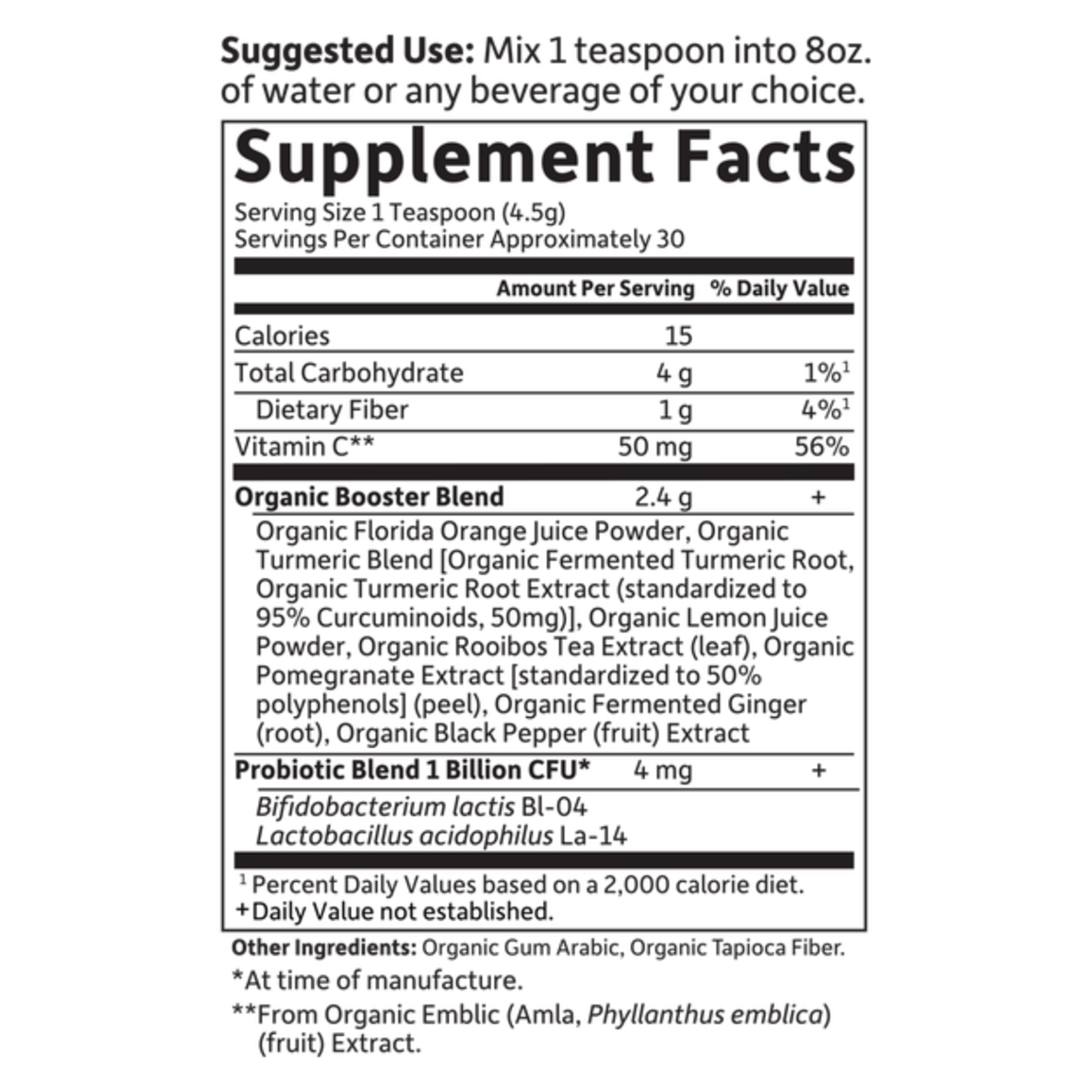 Garden of Life Garden of Life - Fermented Organic Turmeric Booster Powder - 4.76 oz