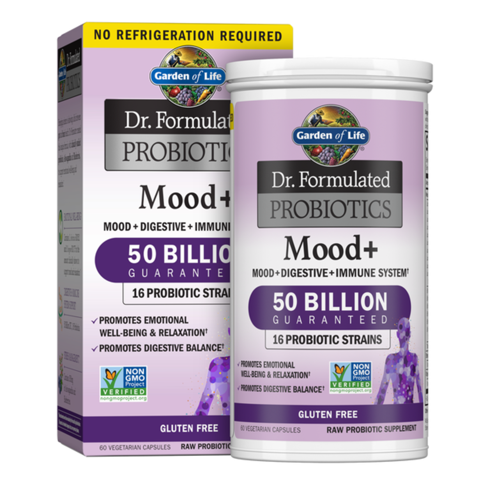 Garden of Life Garden of Life - Dr. Formulated Probiotics Mood+ Shelf Stable - 60 Capsules