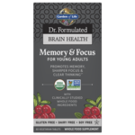 Garden of Life Dr. Formulated Brain Health Memory & Focus - 60 Tablets