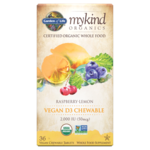 Garden of Life Mykind Organics 2000 IU Vegan D3 Raspberry-Lemon Chewable - 30 Chewables