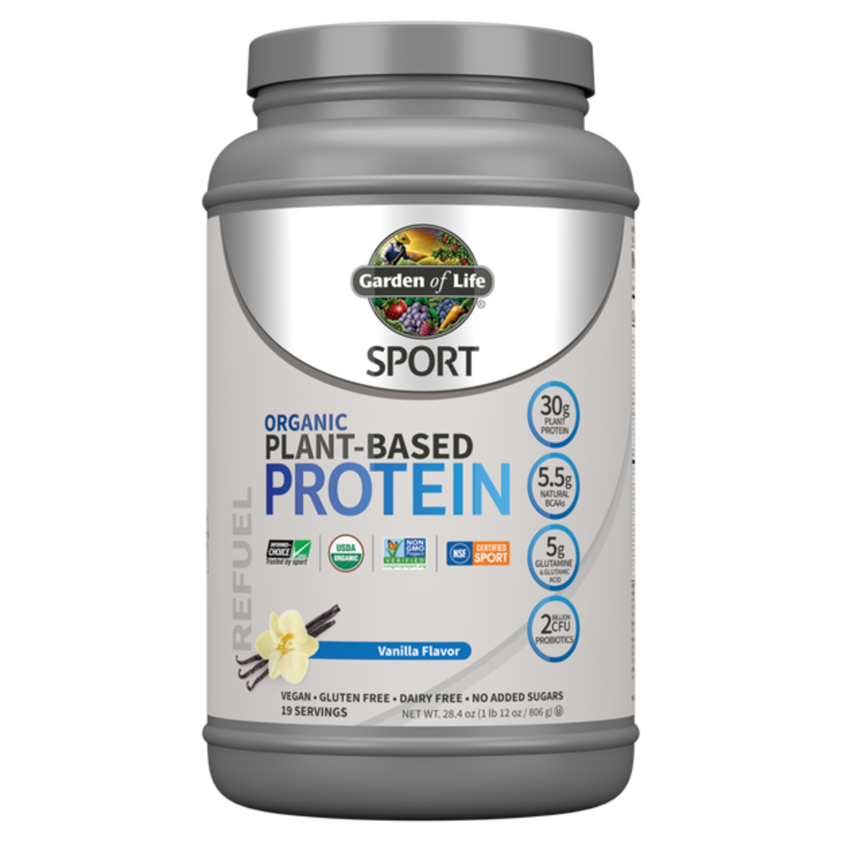 Garden of Life Garden of Life - Sport Organic Plant Based Protein Vanilla - 806 g