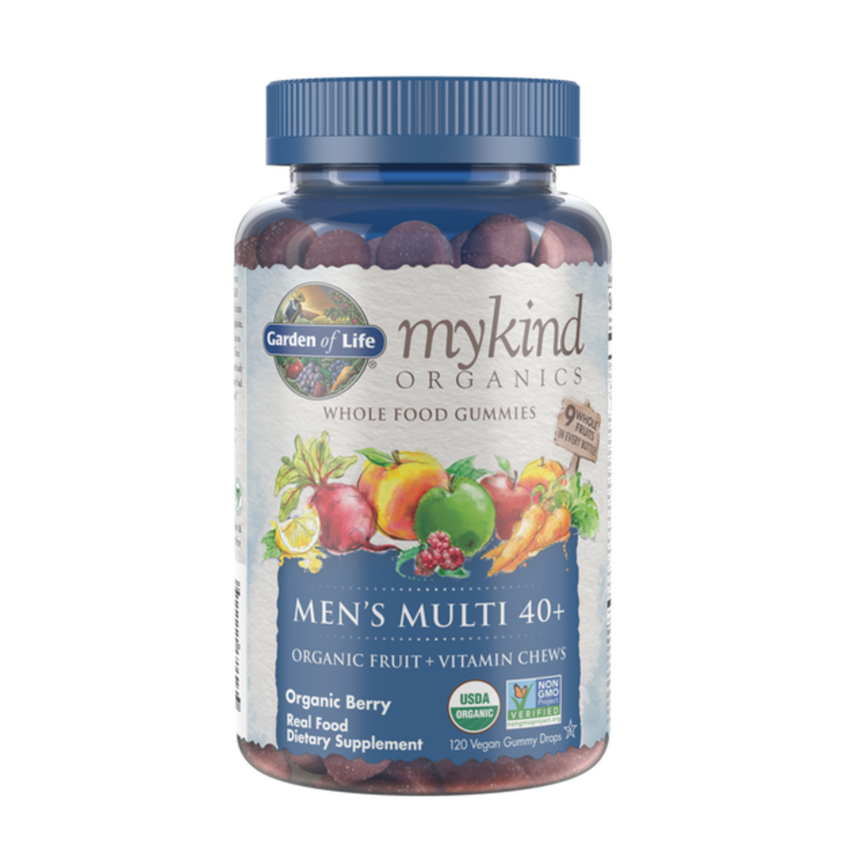 Garden of Life Garden of Life - Mykind Organics Men's Multi 40+ Organic Berry - 120 Gummies