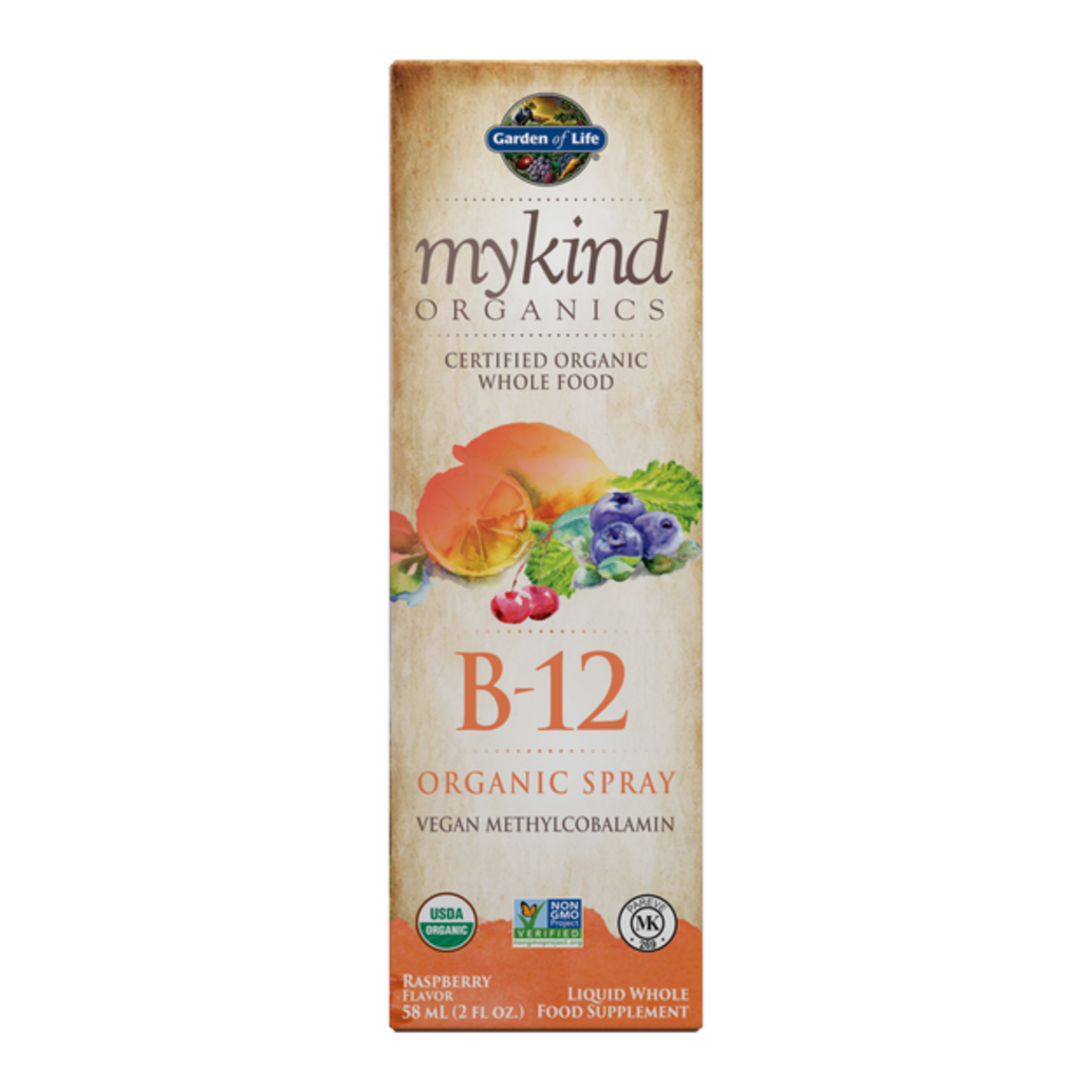 Garden of Life Garden of Life - Mykind Organics B-12 Organic Spray Raspberry - 2 oz