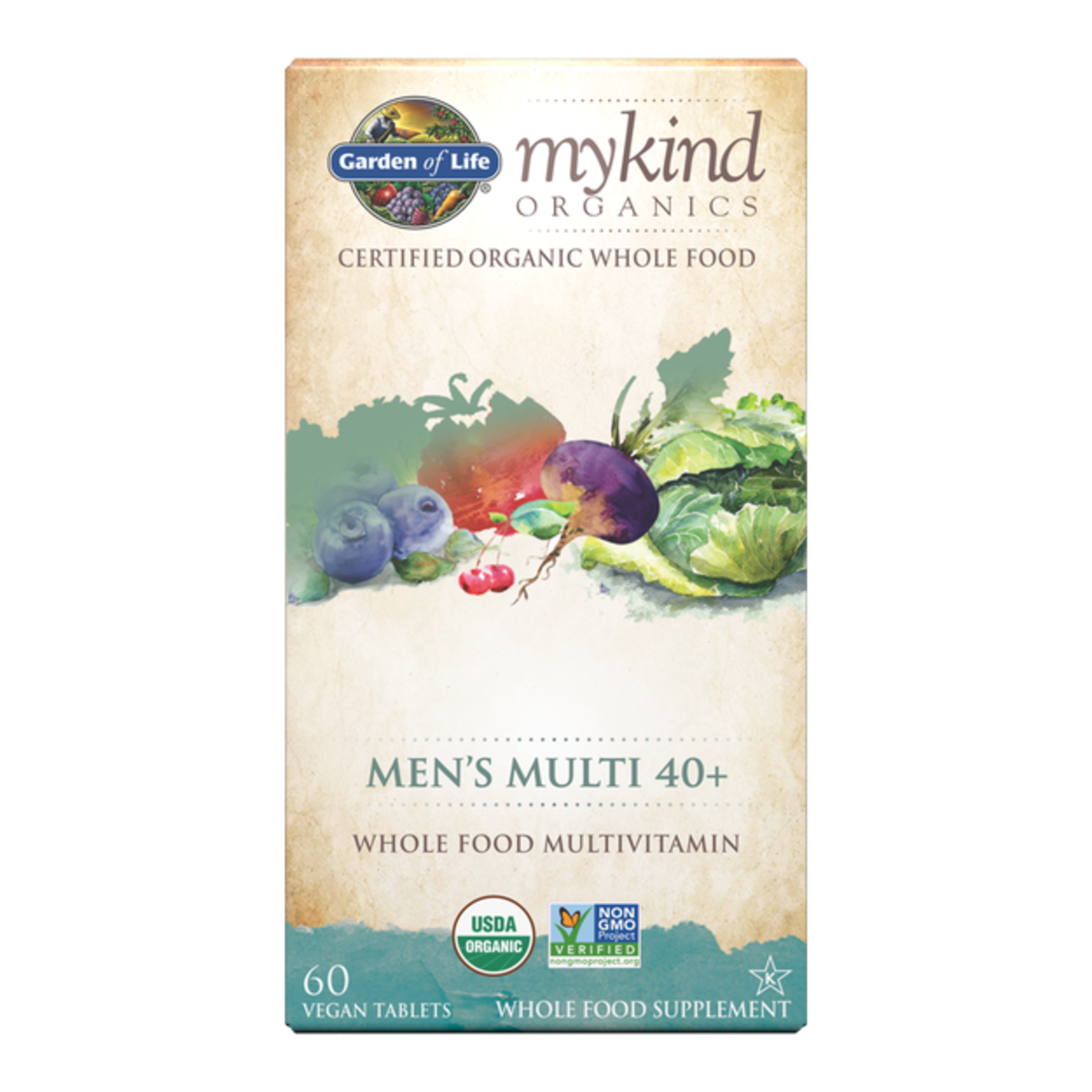 Garden of Life Garden Of Life - Mykind Organics Men's Multi 40+ - 60 Tablets