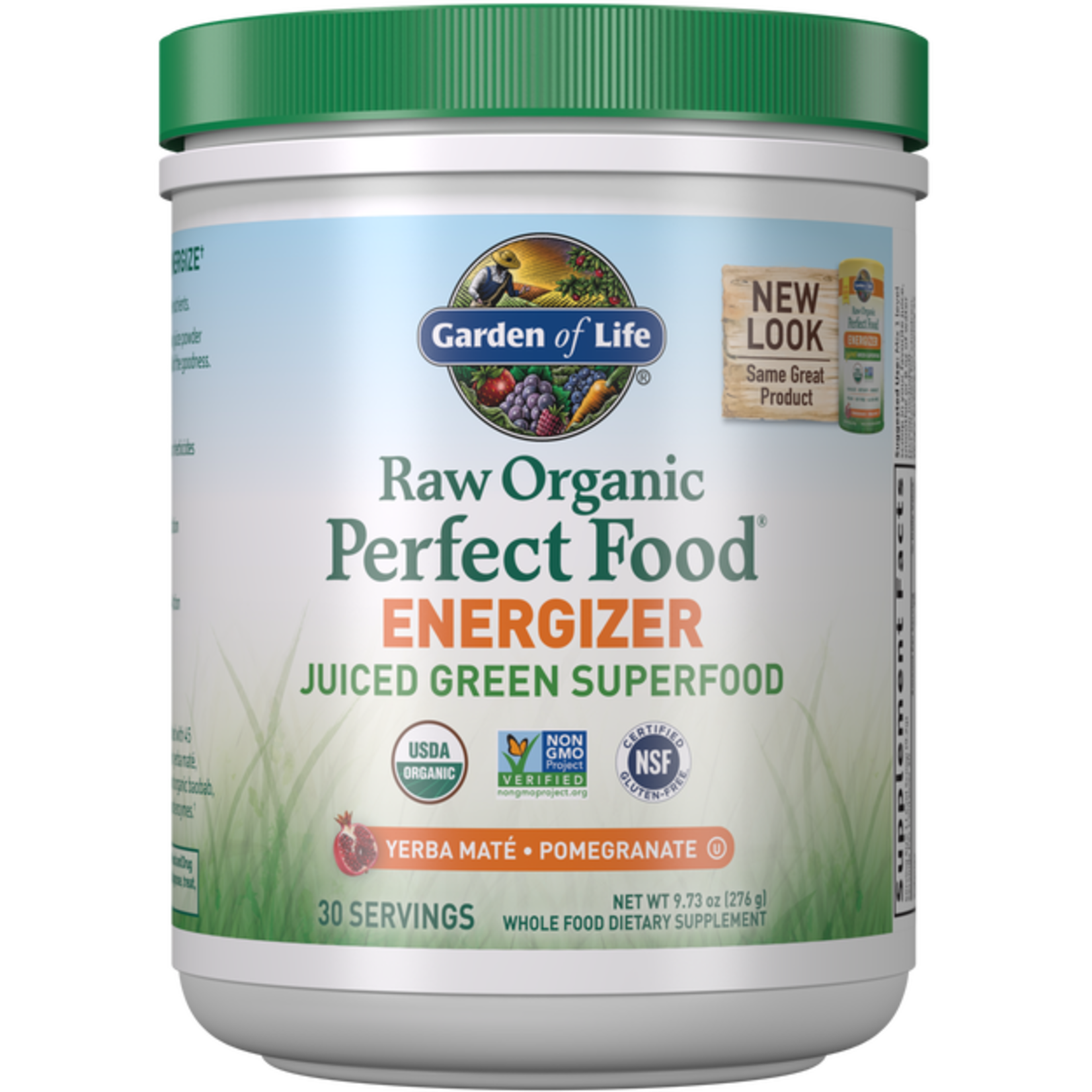 Garden of Life Garden of Life - Raw Organic Perfect Food Energizer Pomegranate - Yerba Mate - 279 grams