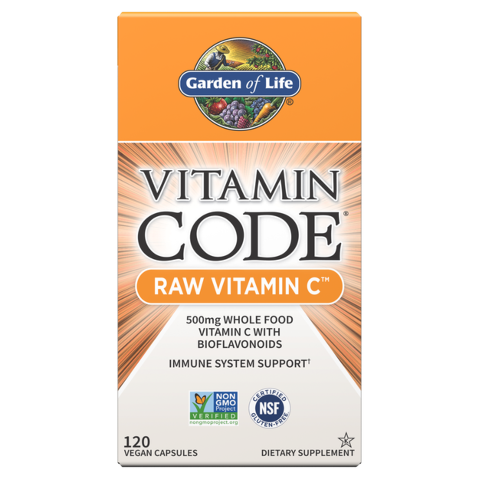 Garden of Life Garden Of Life - Vitamin Code Raw Vitamin C - 120 Capsules