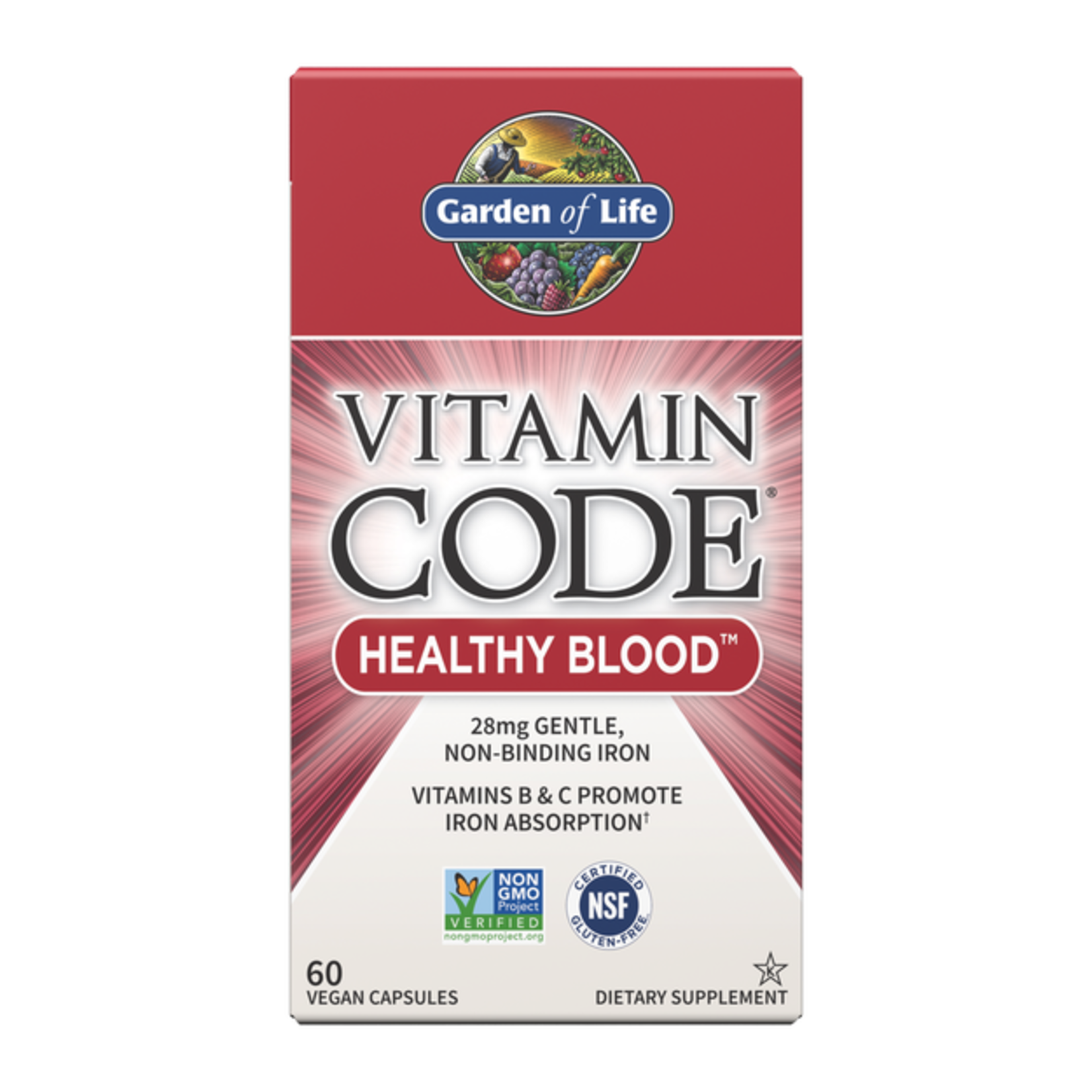 Garden of Life Garden of Life - Vitamin Code Healthy Blood - 60 Capsules