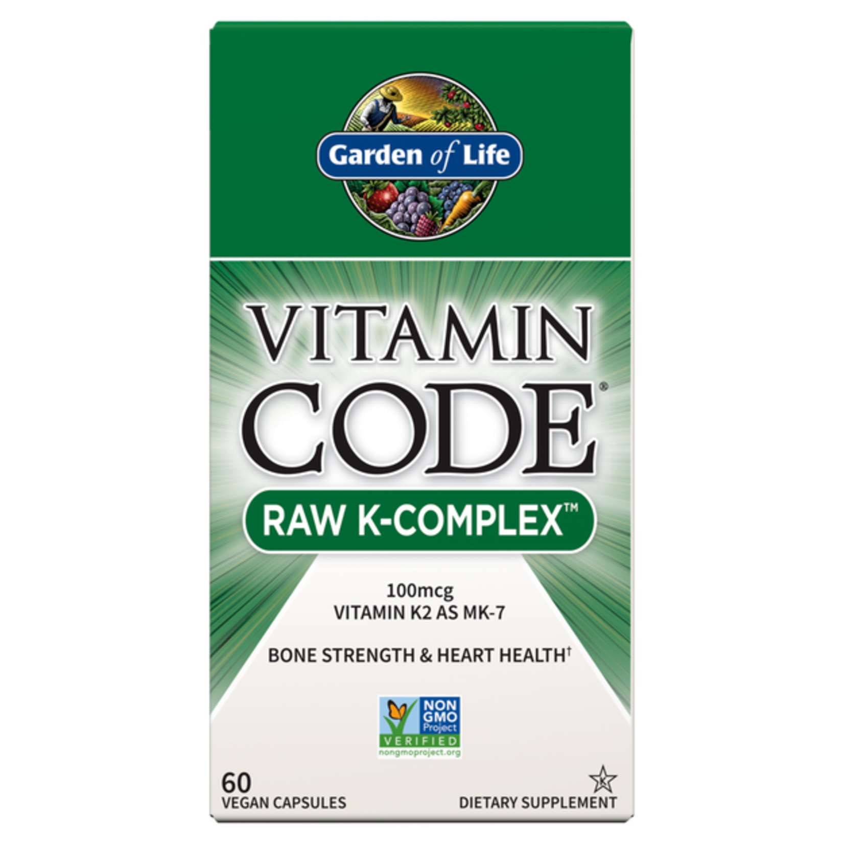 Garden of Life Garden Of Life - Vitamin Code Raw K-Complex - 60 Capsules