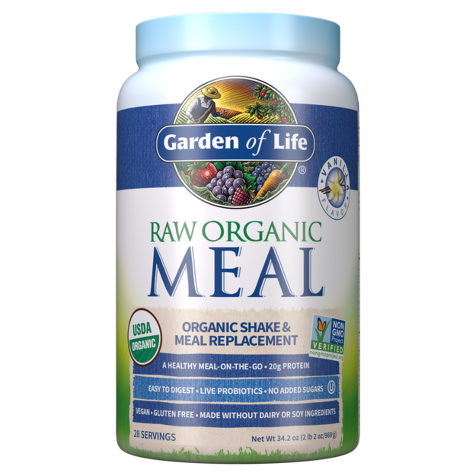 Garden of Life Garden of Life - Raw Organic Meal Vanilla - 969 g