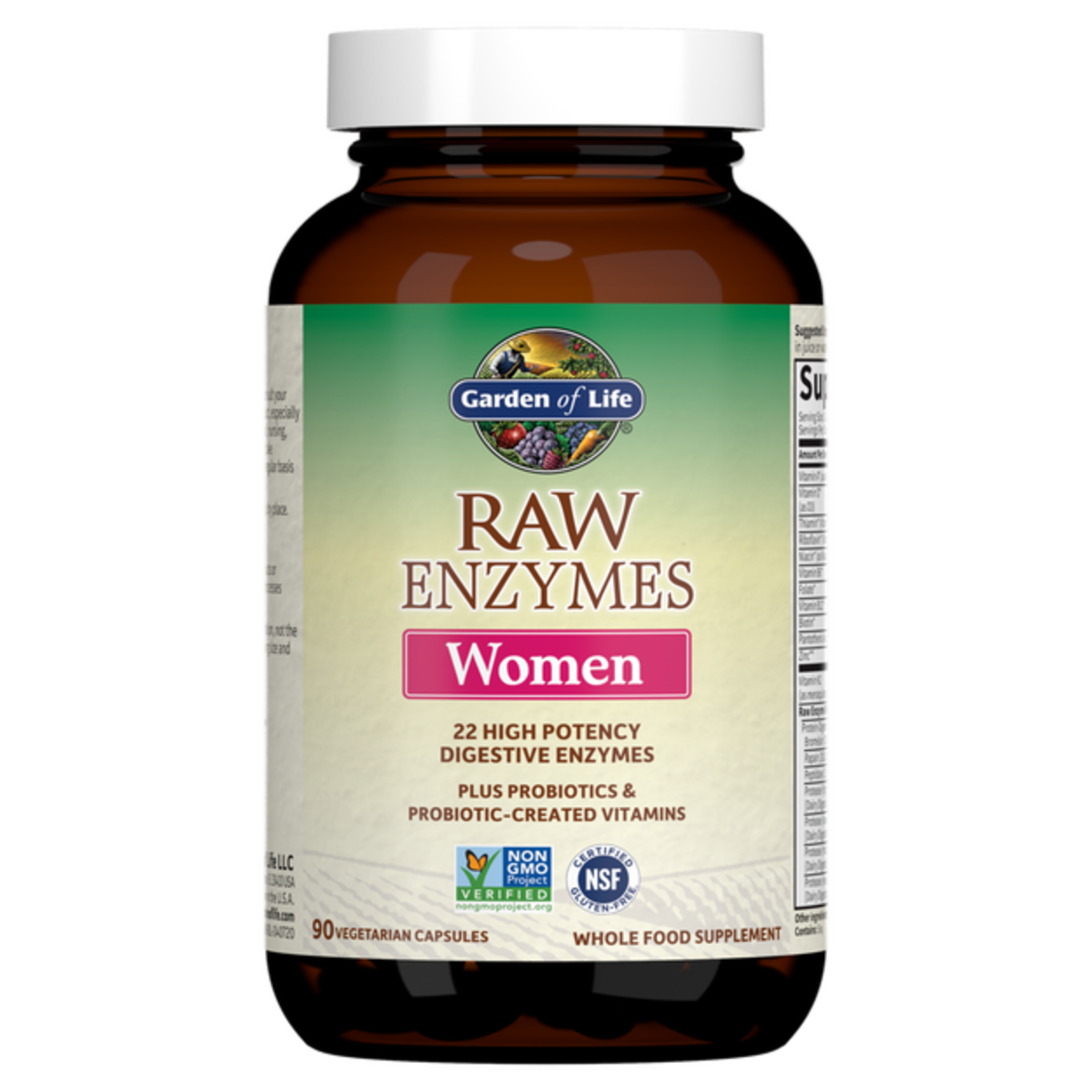 Garden of Life Garden Of Life - Raw Enzymes Women - 90 Capsules