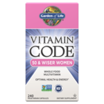 Garden of Life Vitamin Code 50 & Wiser Women Multivitamin - 240 Veg Capsules