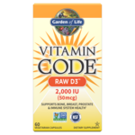 Garden of Life Vitamin Code Raw D3 - 60 Capsules