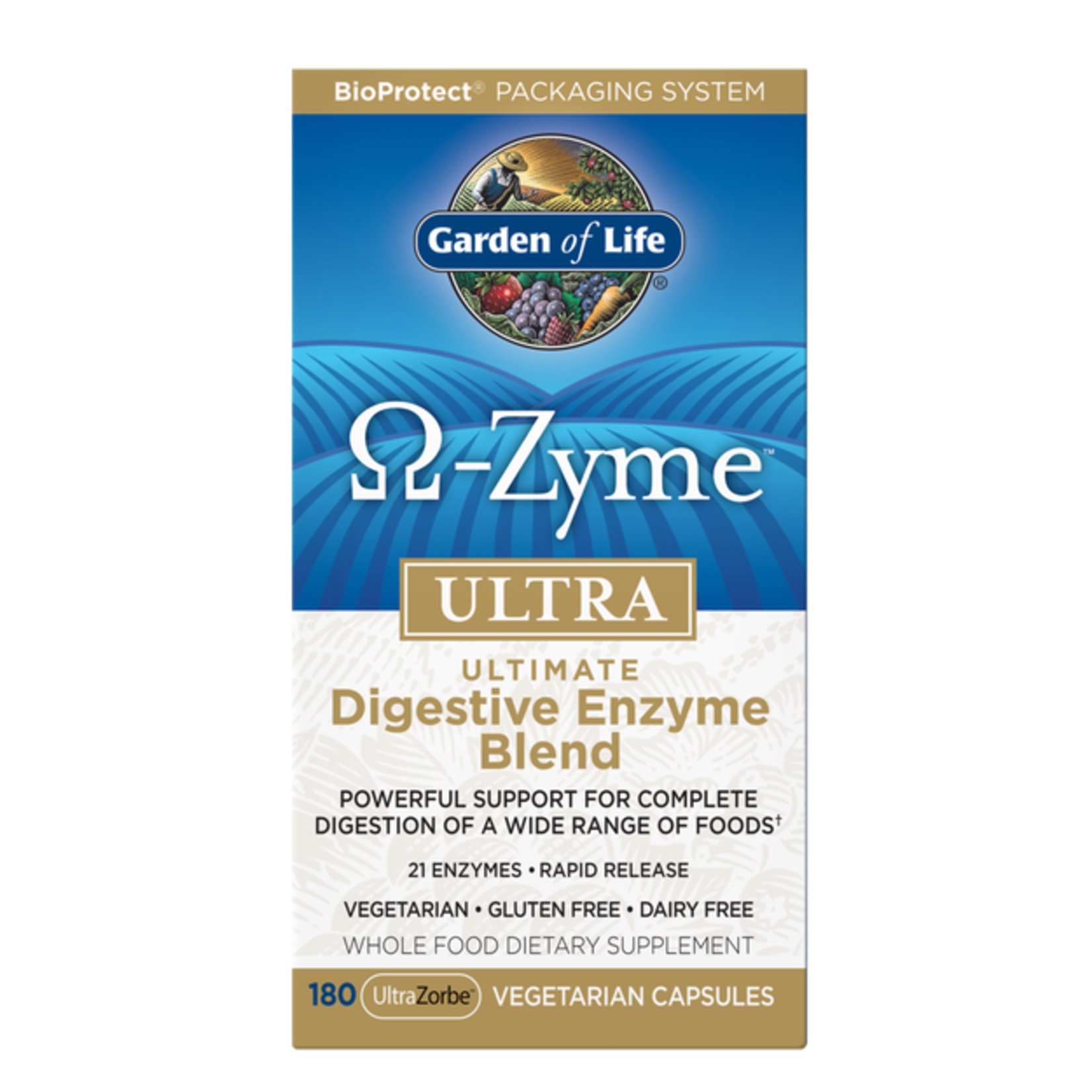 Garden of Life Garden Of Life - Omega-Zyme Digestive Enzymes - 180 Capsules