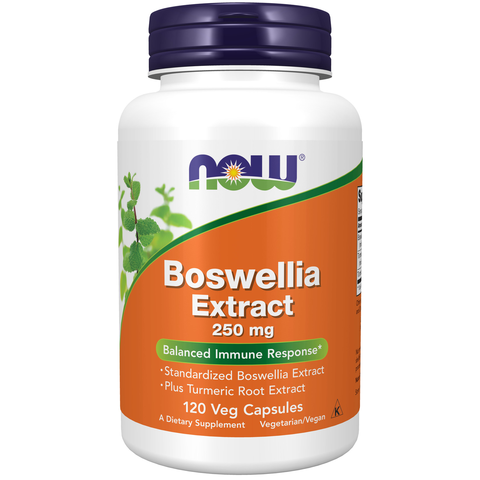 Now Now - Boswellia Extract 250 mg - 120 Veg Capsules