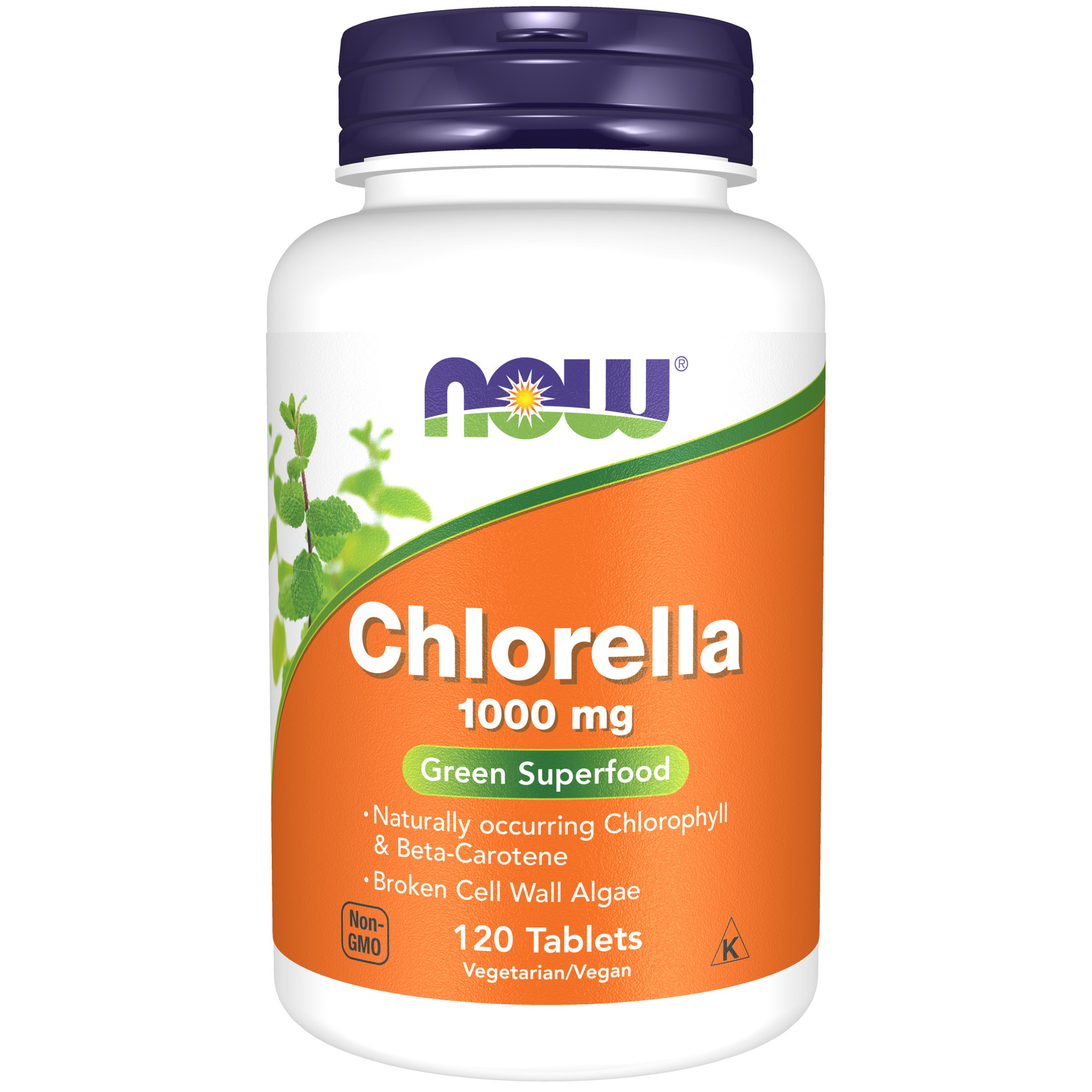 Now Now - Chlorella 1000mg - 120 Tablets