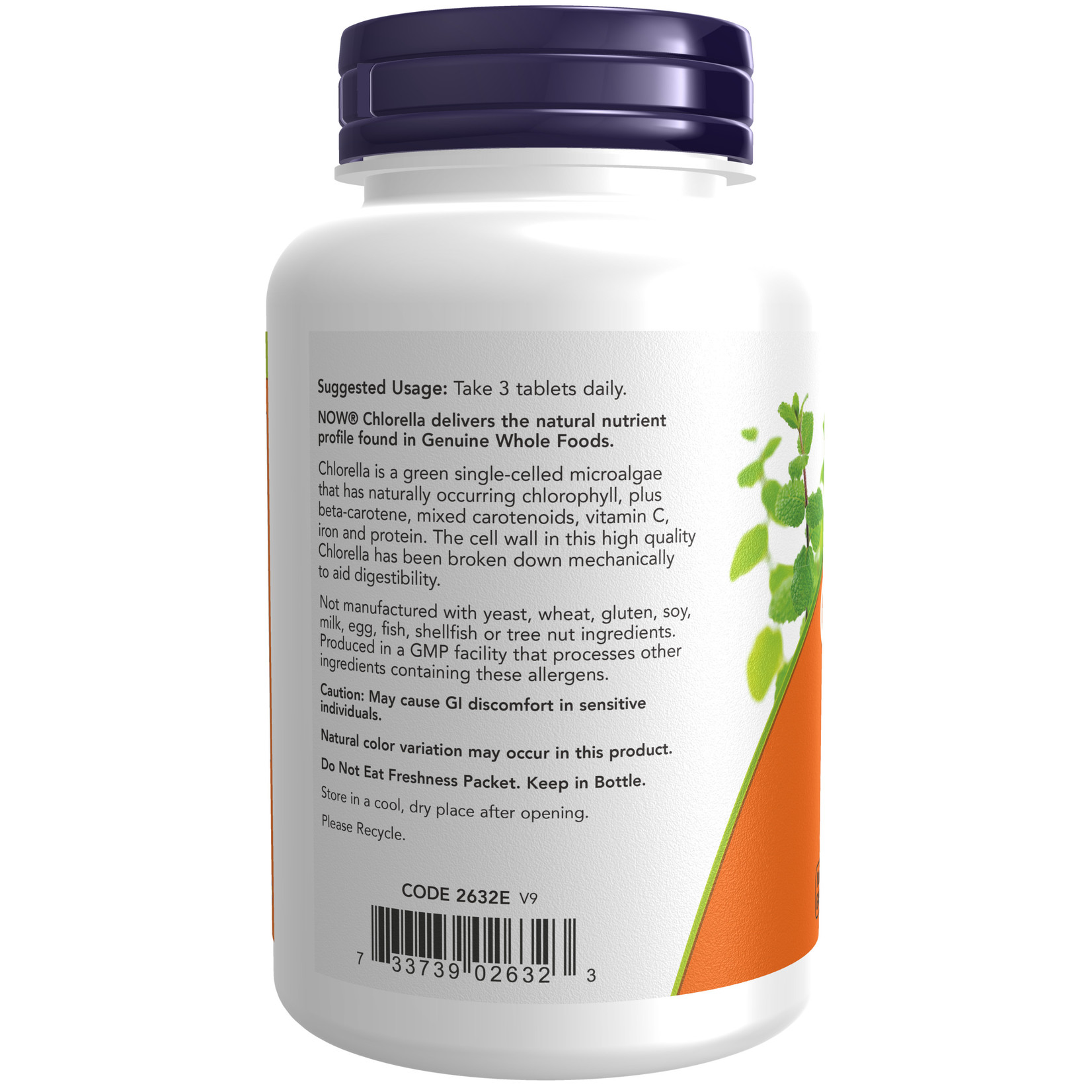 Now Now - Chlorella 1000mg - 120 Tablets
