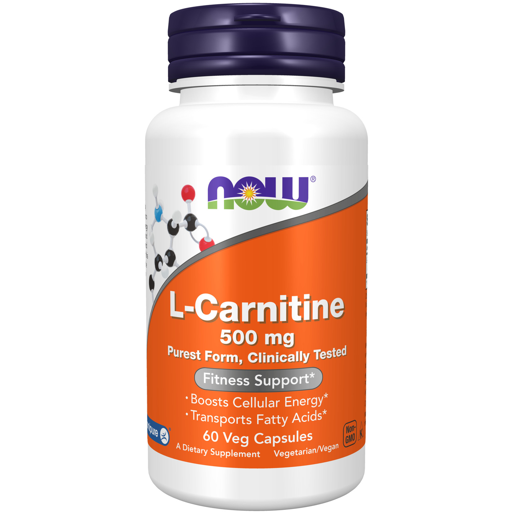 Now Now - Carnitine 500mg - 60 Capsules