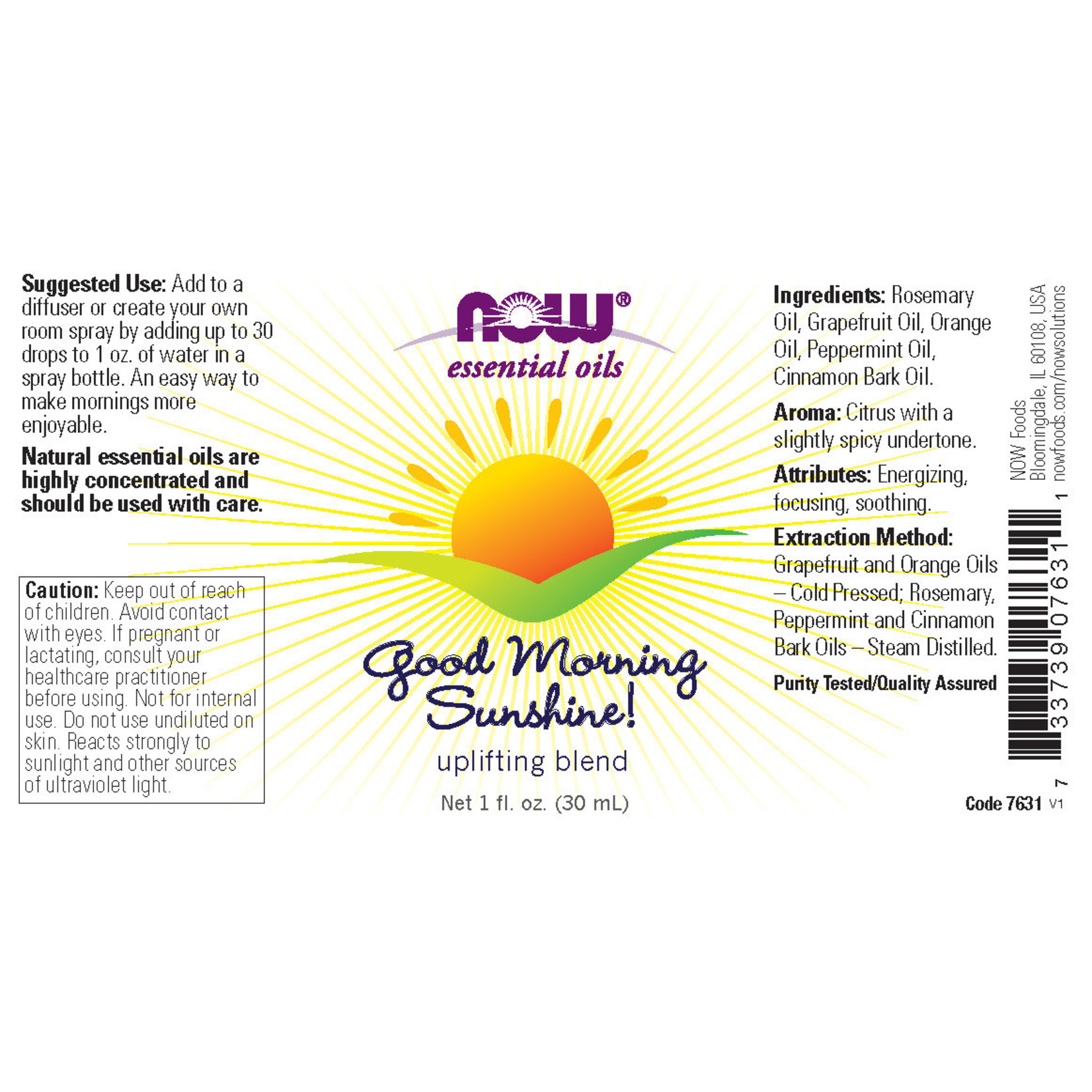 Now Now - Good Morning Sunshine Oil Blend - 1 oz