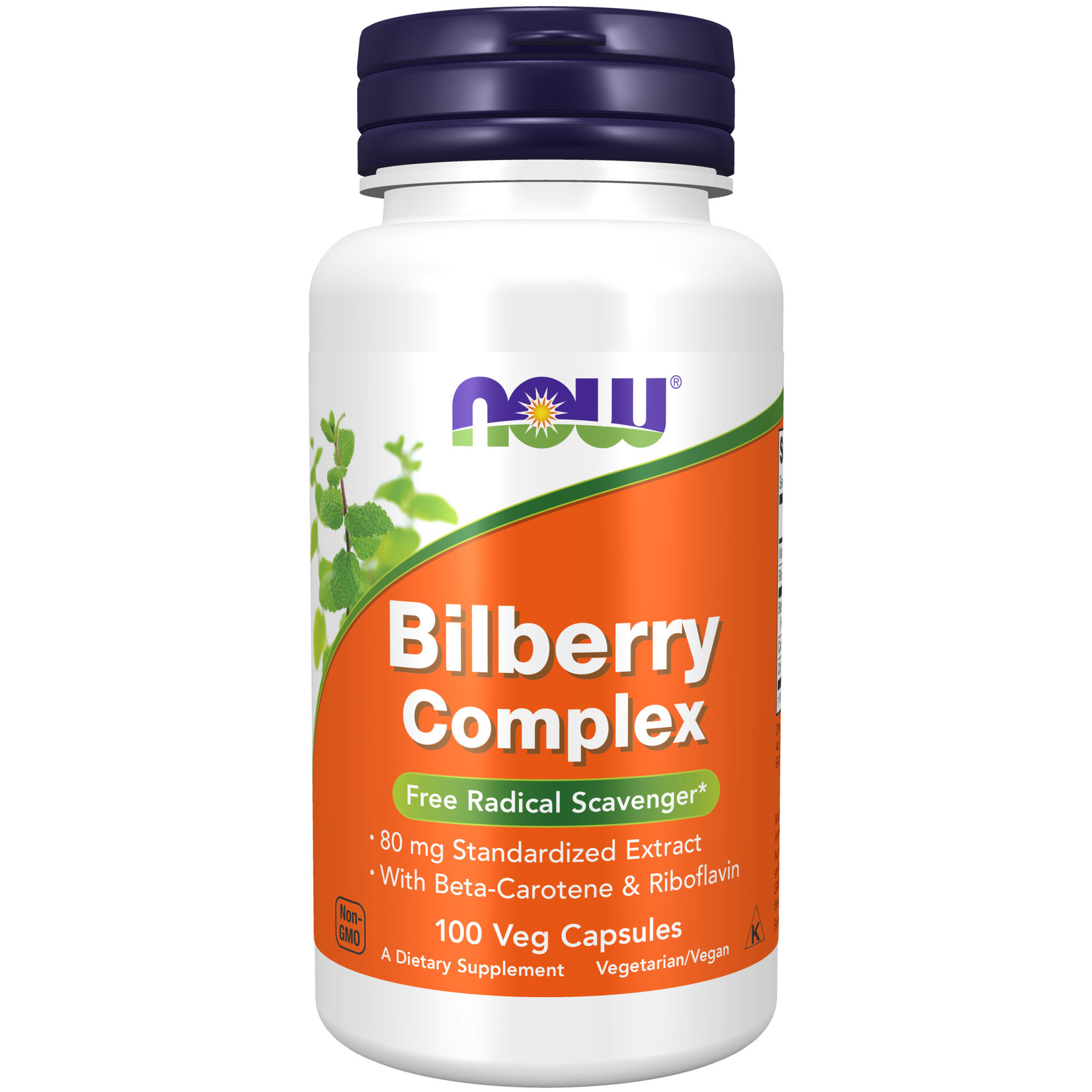 Now Now - Bilberry Complex 80 mg - 100 Capsules