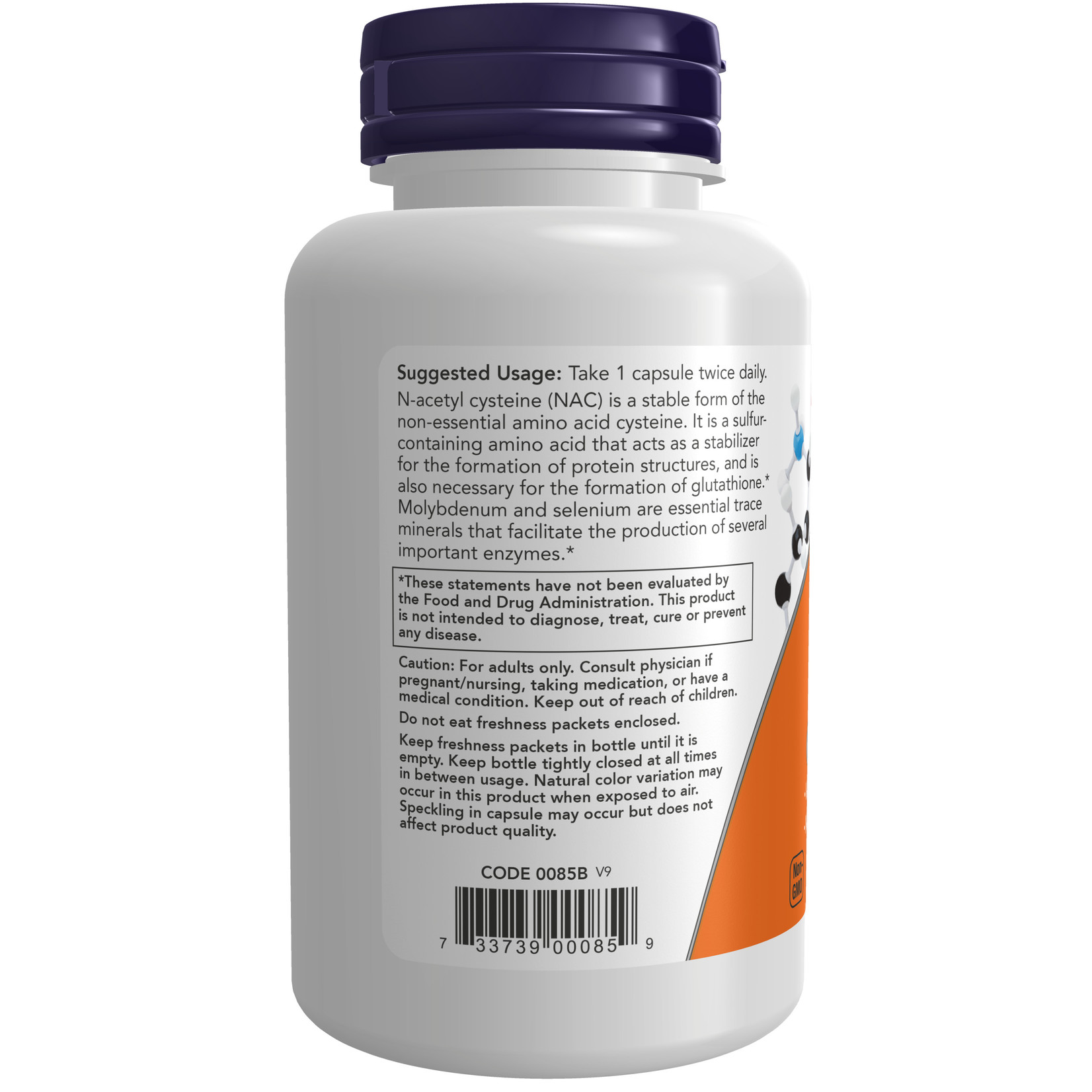 Now Now - NAC 600 mg - 100 Capsules