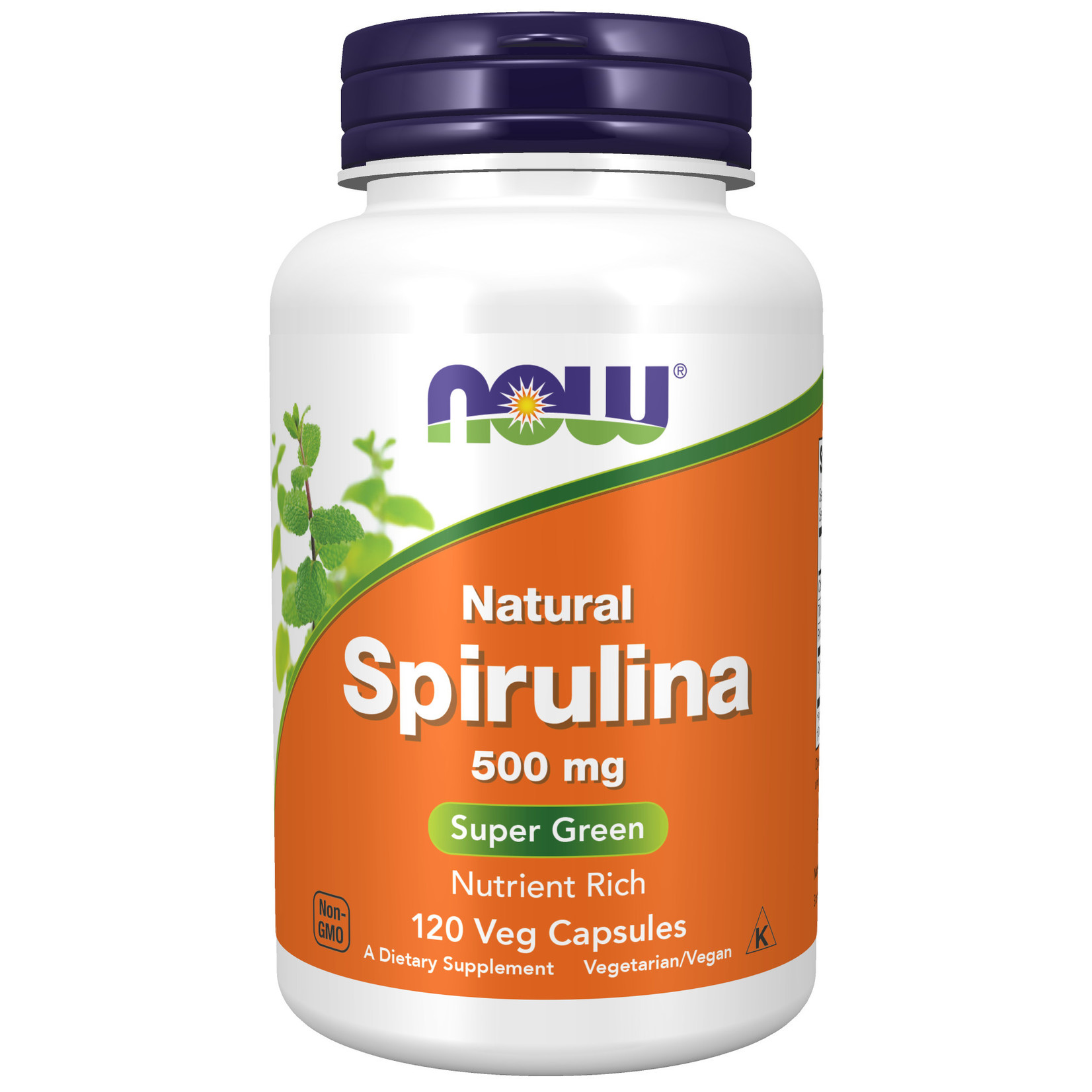 Now Now - Spirulina 500 mg - 120 Veg Capsules