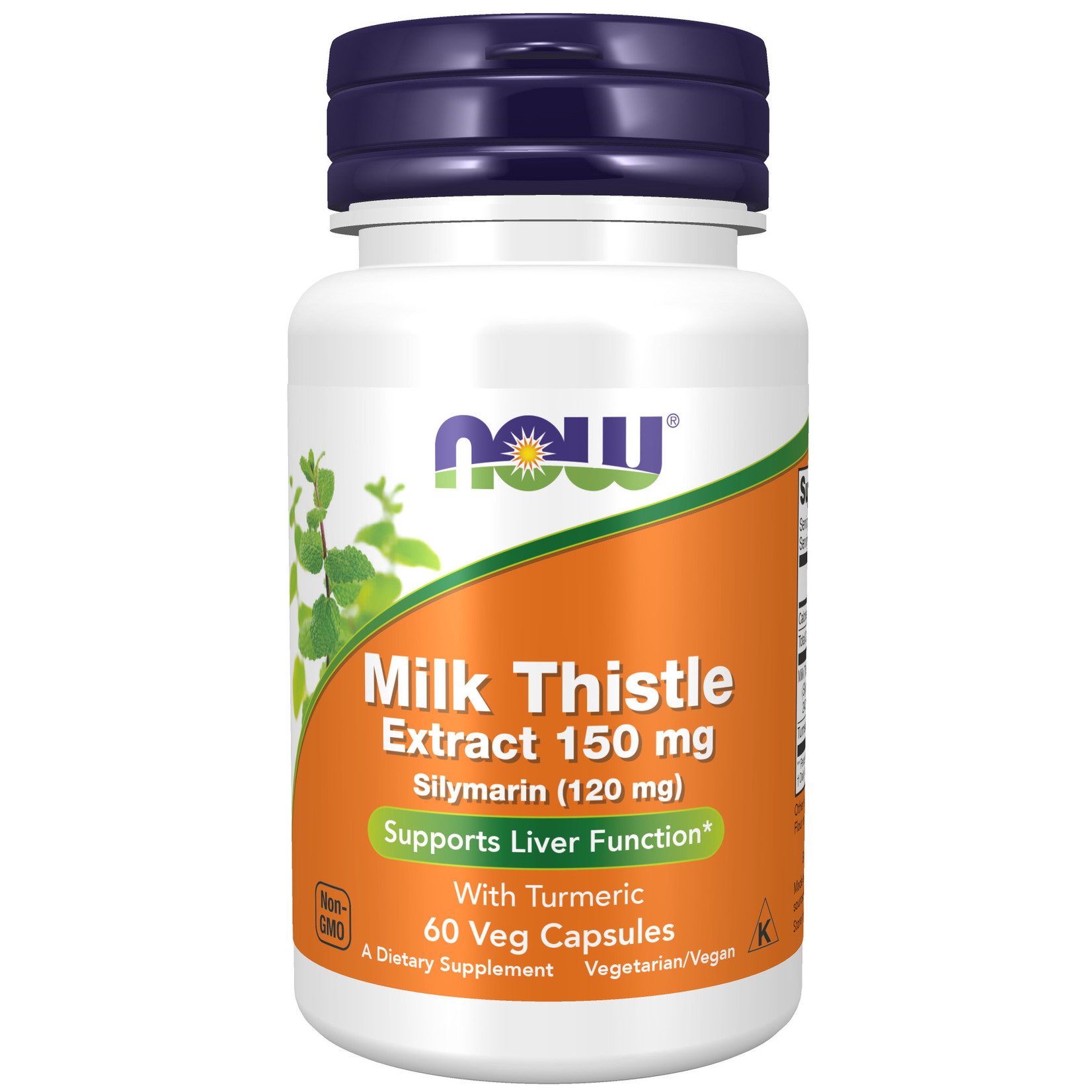 Now Now - Milk Thistle Extract 150 mg - 60 Capsules