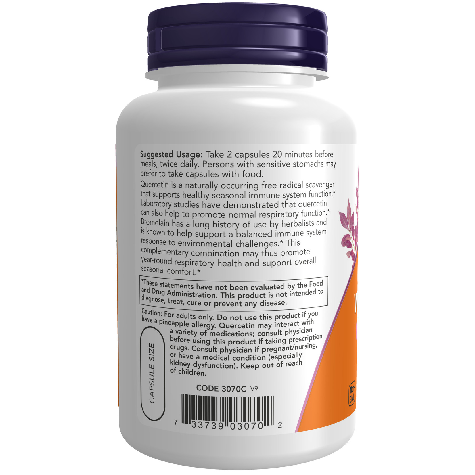 Now Now - Quercetin Bromelain - 120 Veg Capsules