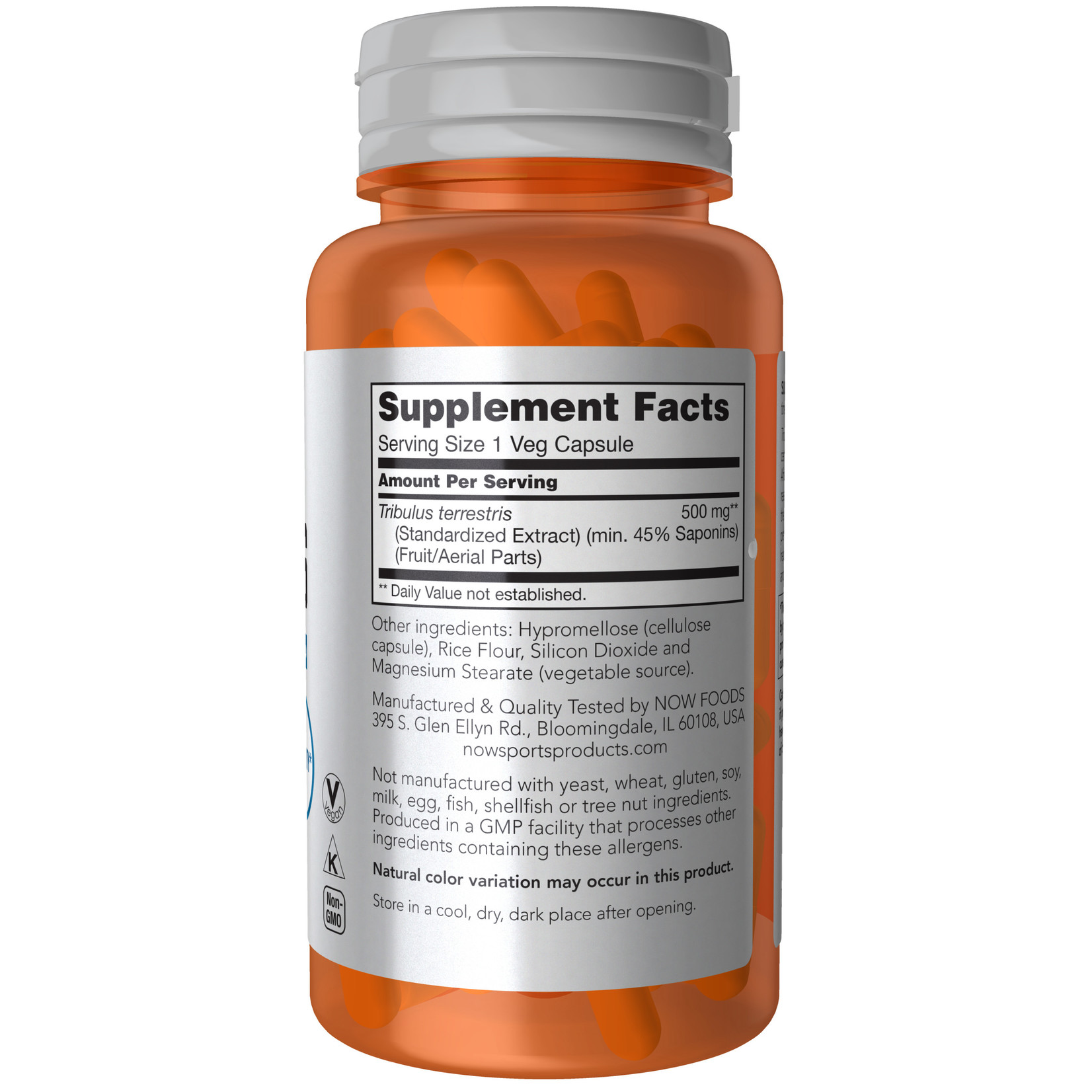 Now Now - Tribulus 500mg 45% - 100 Capsules