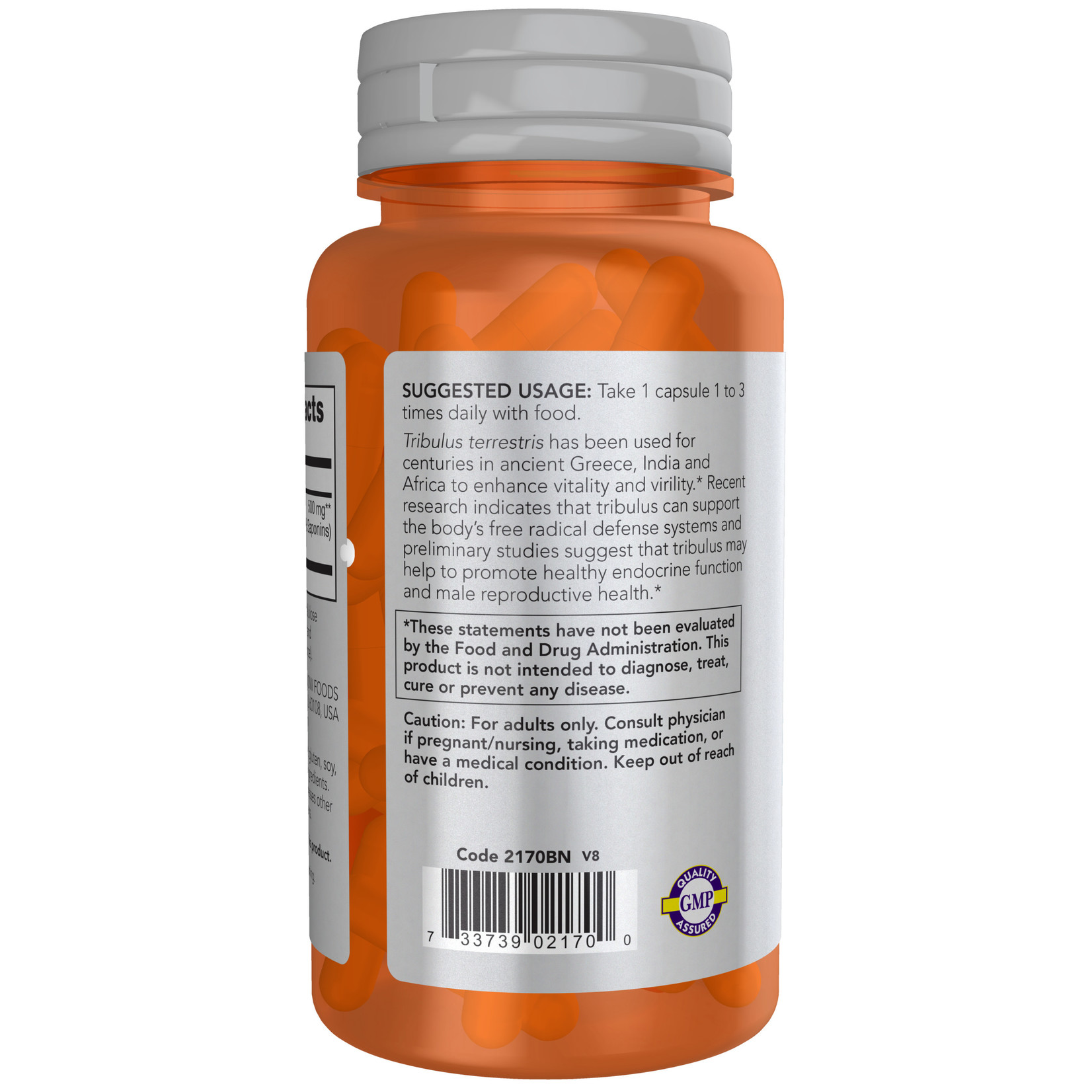 Now Now - Tribulus 500mg 45% - 100 Capsules
