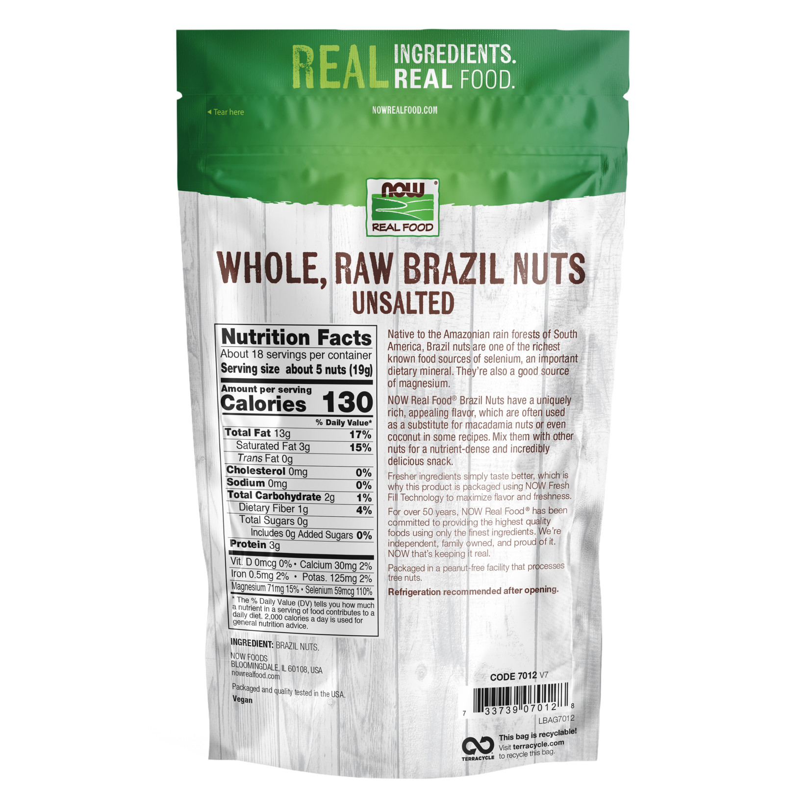 Now Now - Brazil Nuts Raw - 12 oz